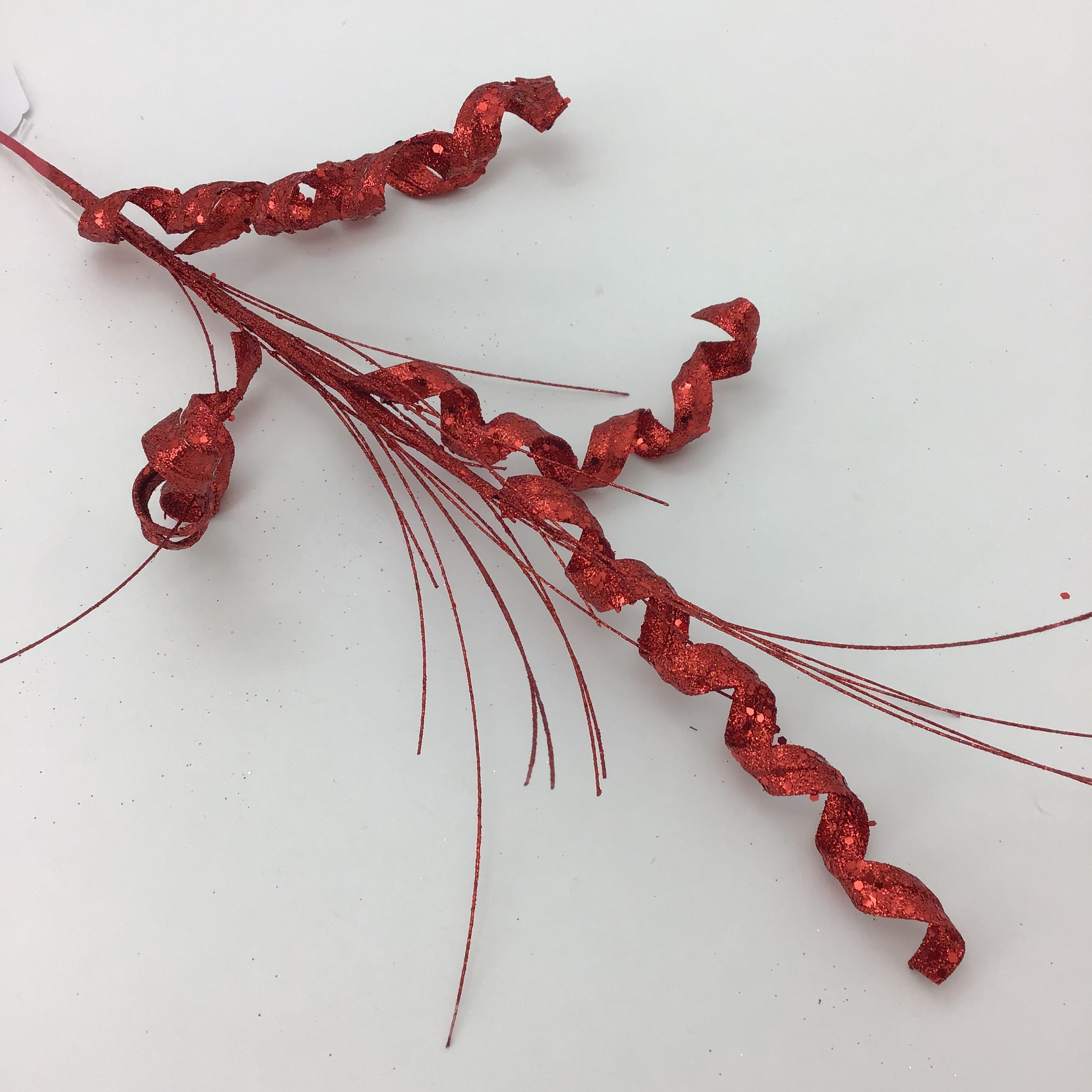 Red Spiral Spray - Seasonal Decor