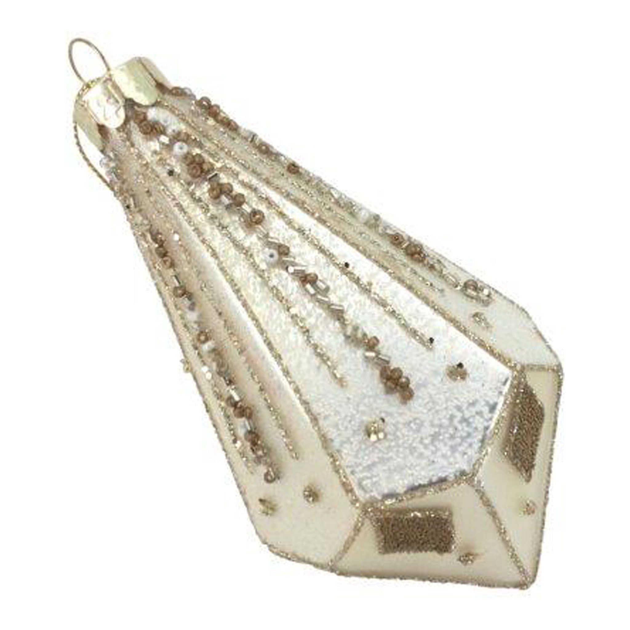 Gold Drip Oblique Ornament - Seasonal Decor