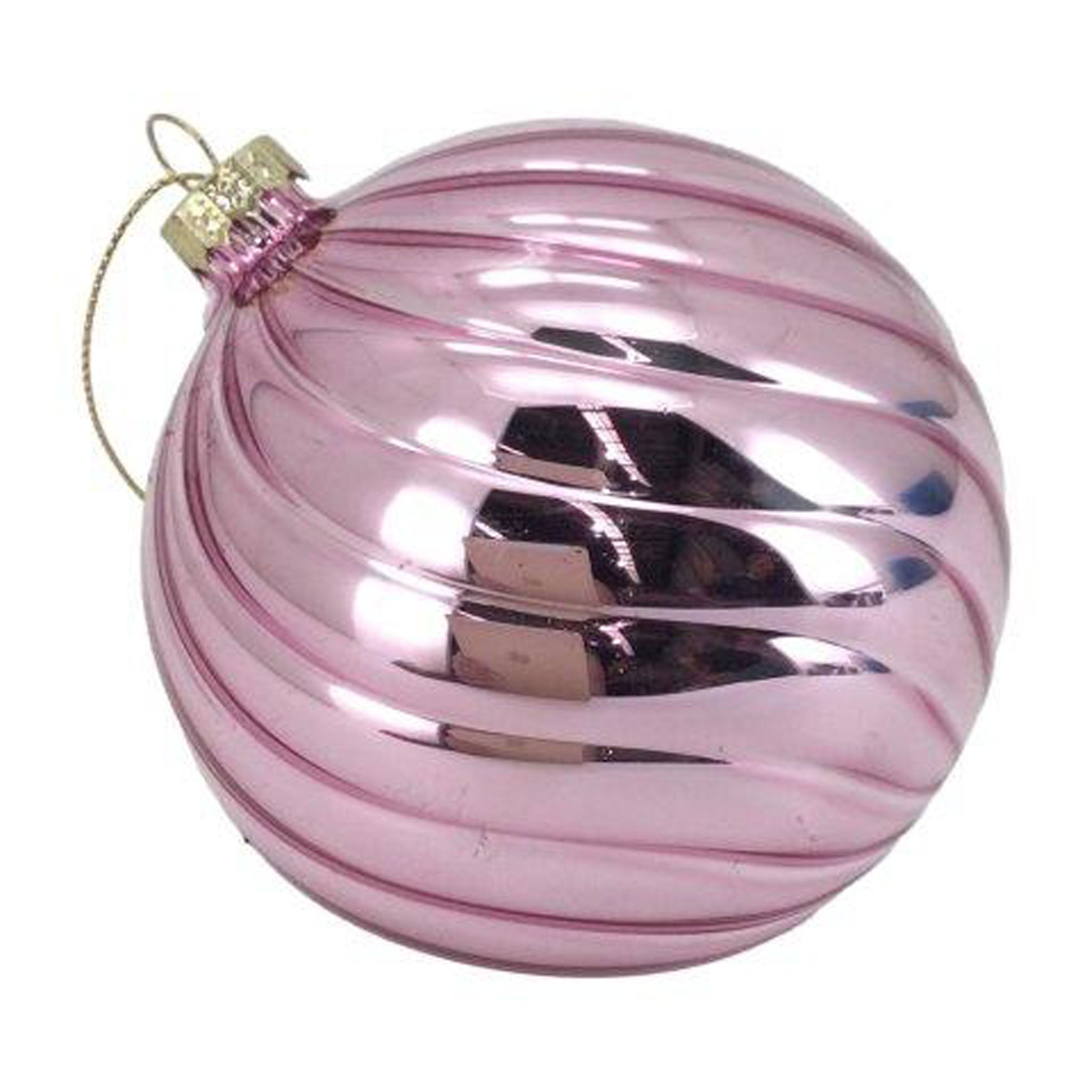 Shiny Pink Ball Hanging - Seasonal Decor