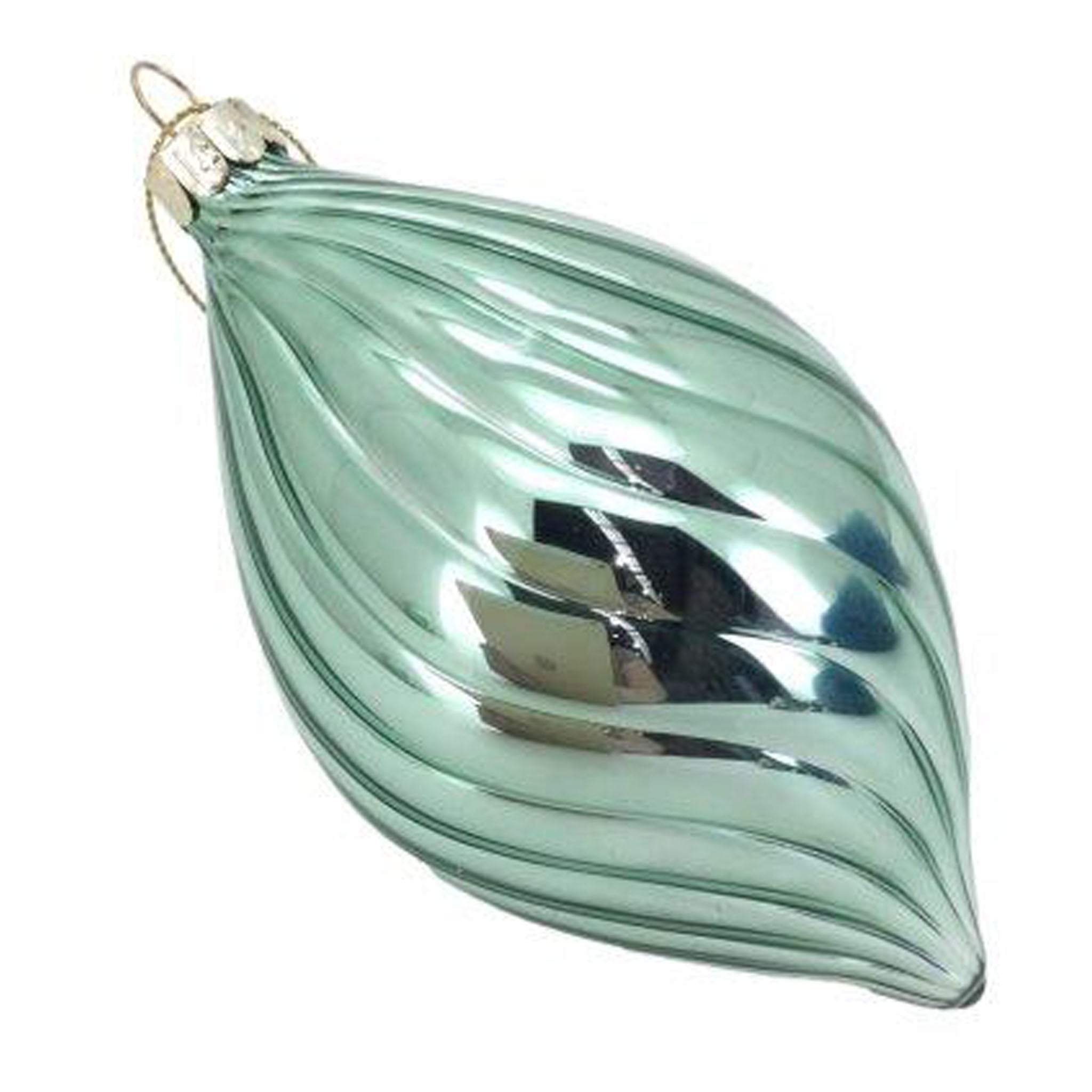 Shiny Mint Long Drop Hanging - Seasonal Decor