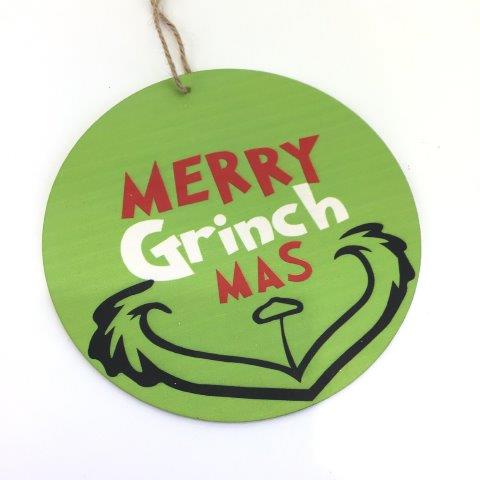 Green Merry Hanging Disk