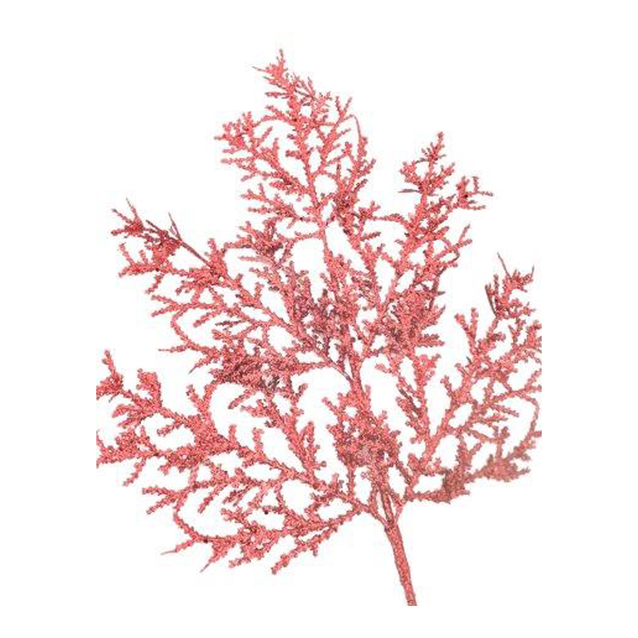 Red Fern Spray - Seasonal Decor