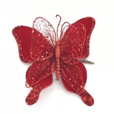 Red Double Butterfly