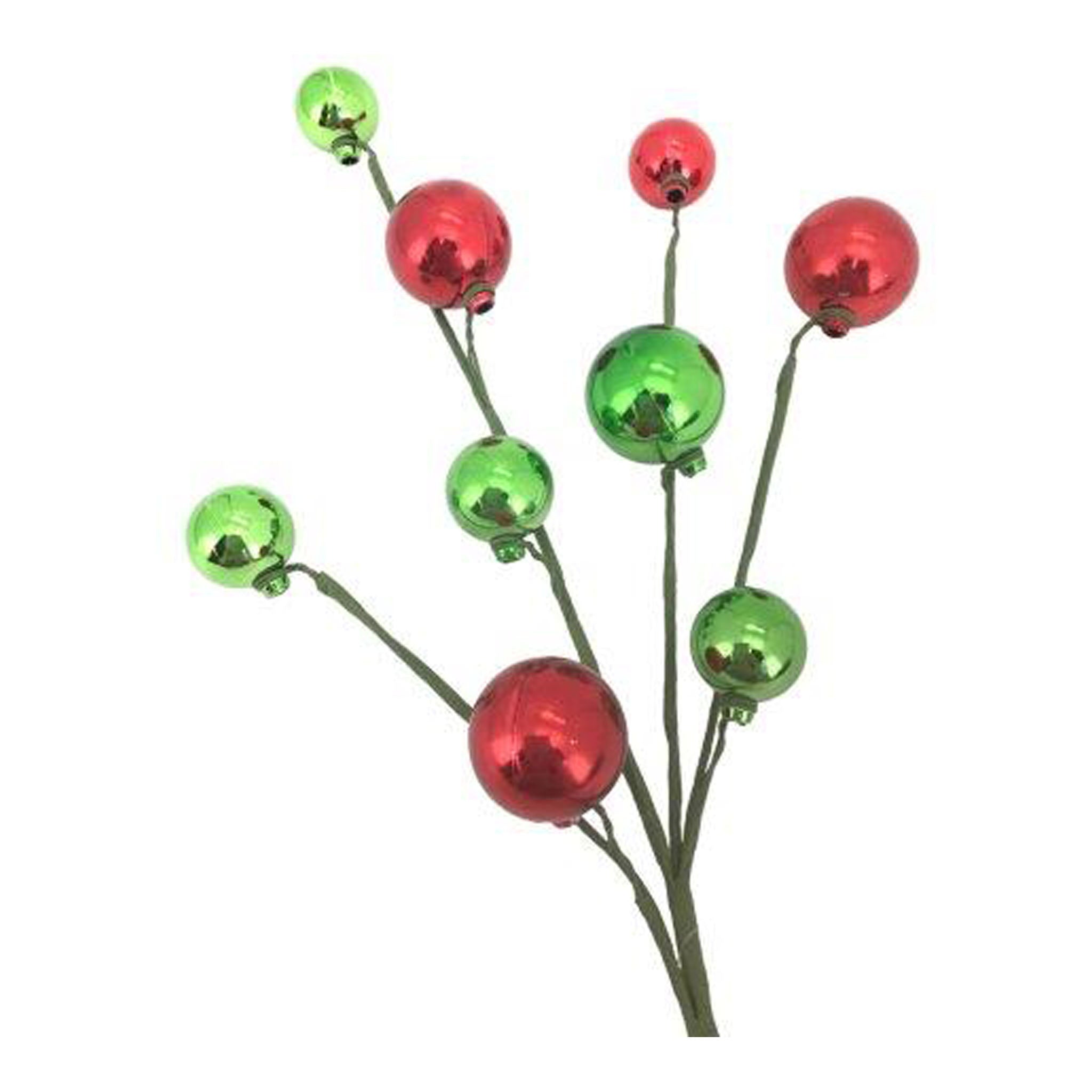 Red Green Bauble Spray - Seasonal Decor