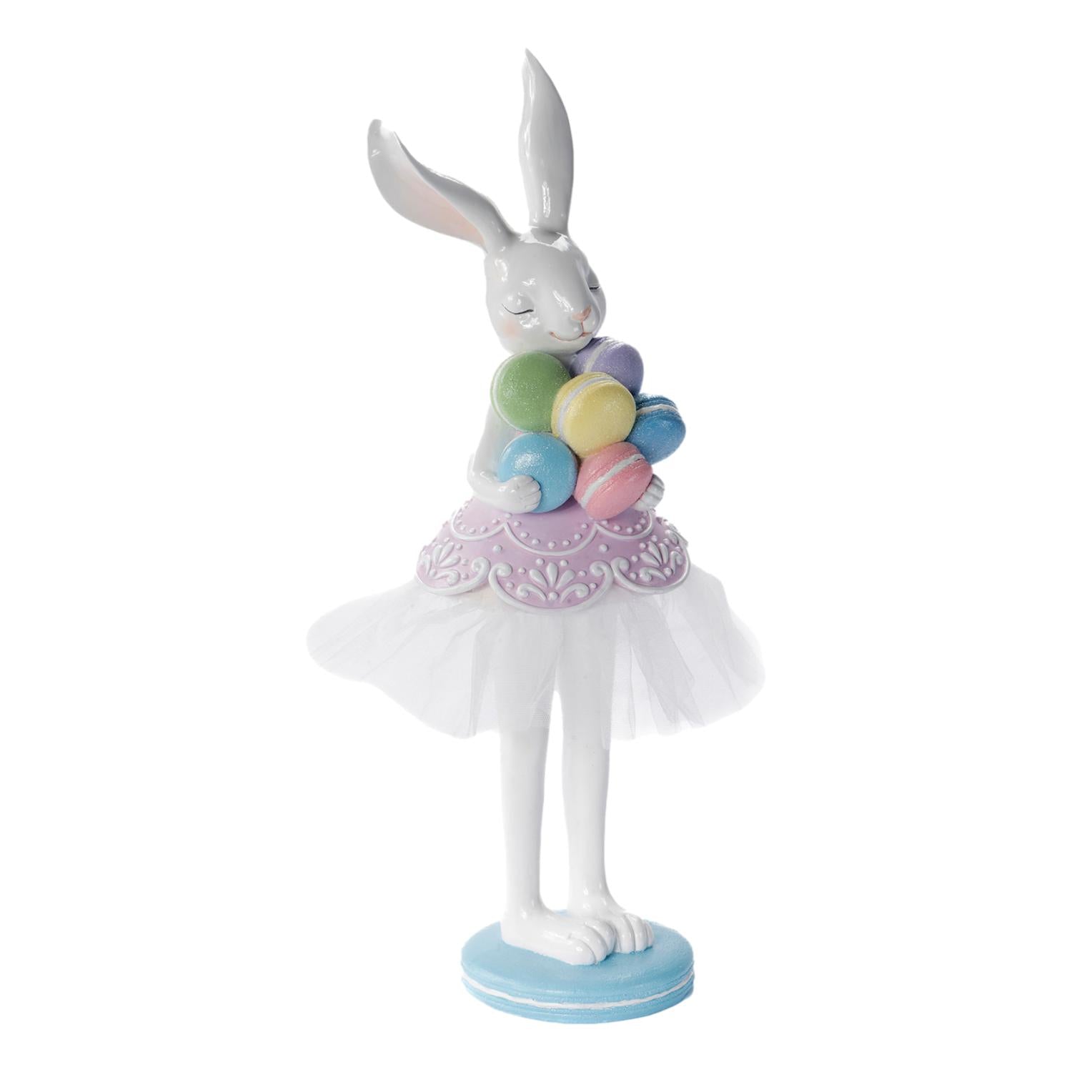 Bunny With Pastel Macarons - Seasonal Decor