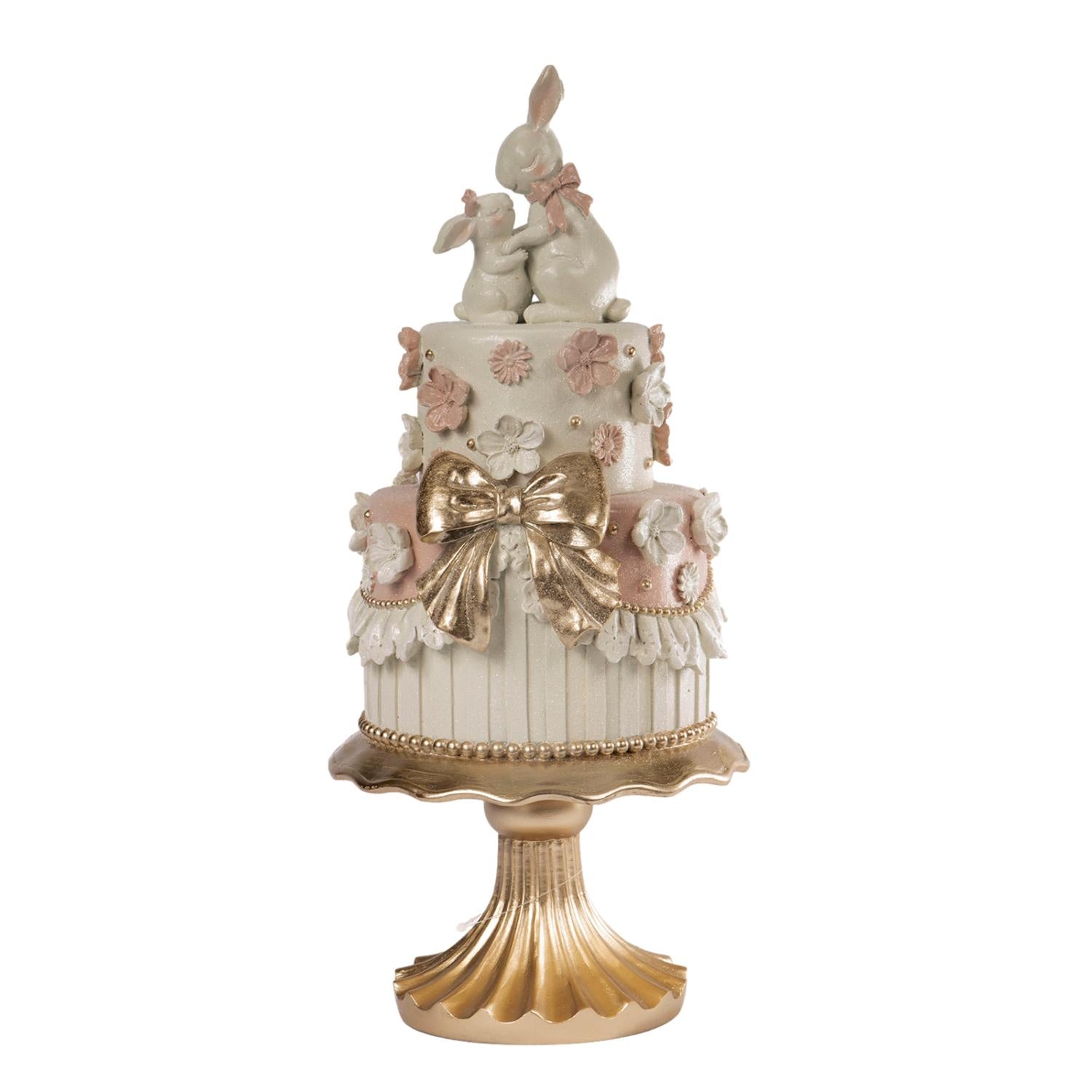 45cm 2 Tier Bunny Cake - Seasonal Decor
