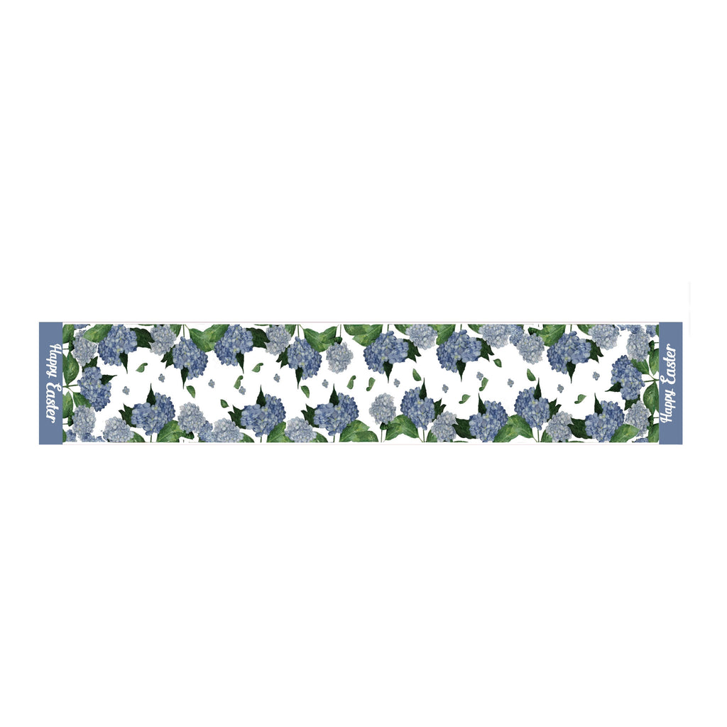Blue Hydrangea Table Runner - Seasonal Decor