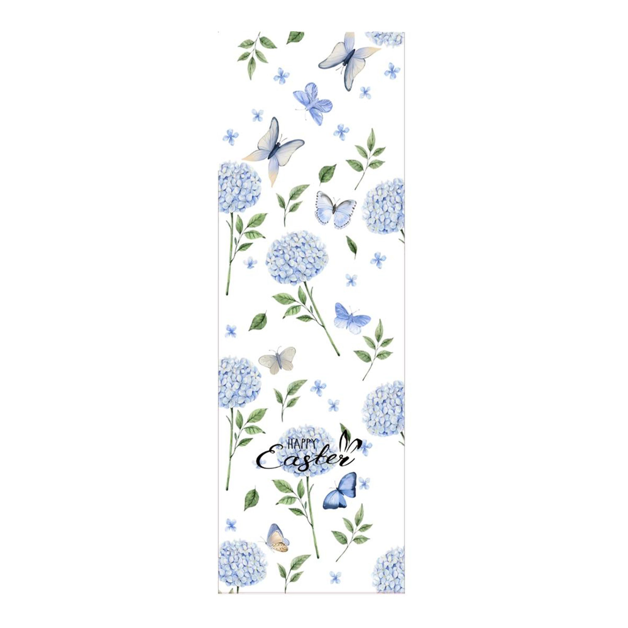 Blue Butterfly Table Runner - Seasonal Decor