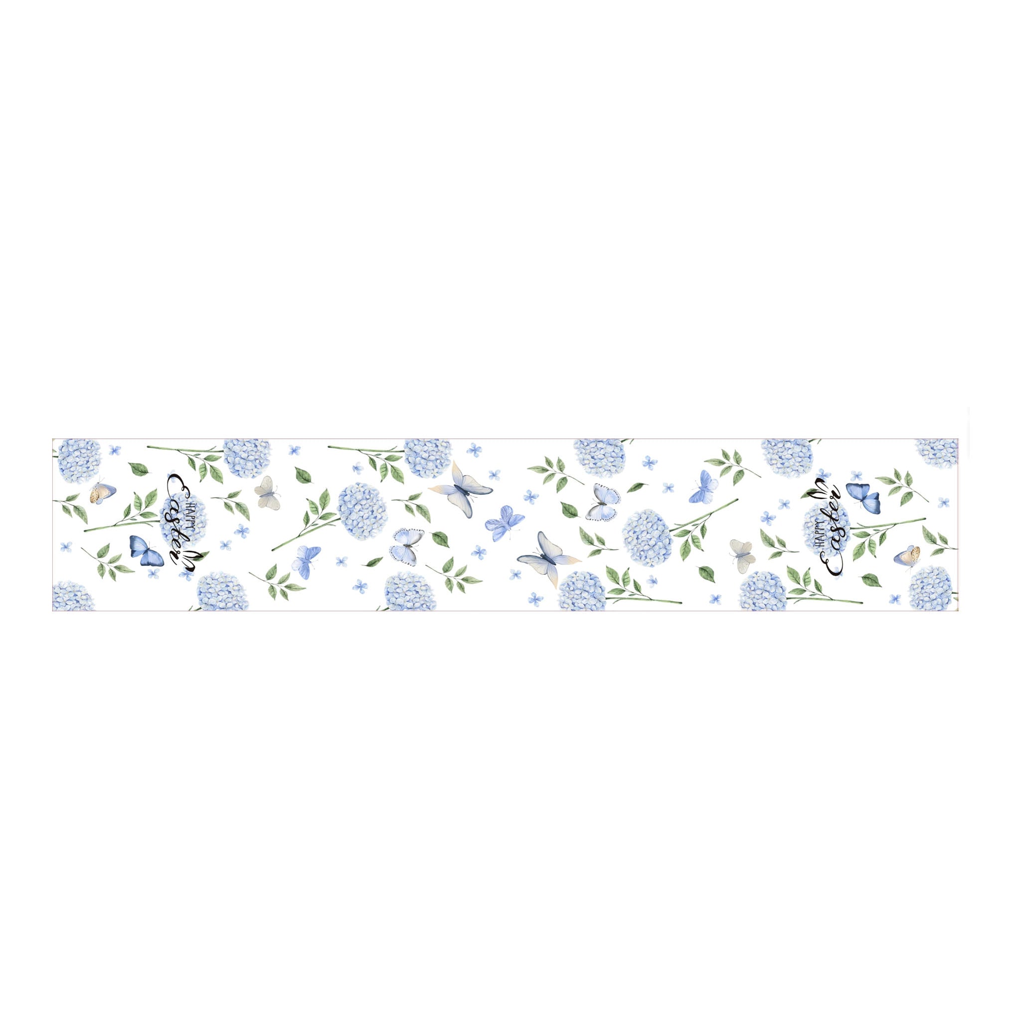 Blue Butterfly Table Runner - Seasonal Decor