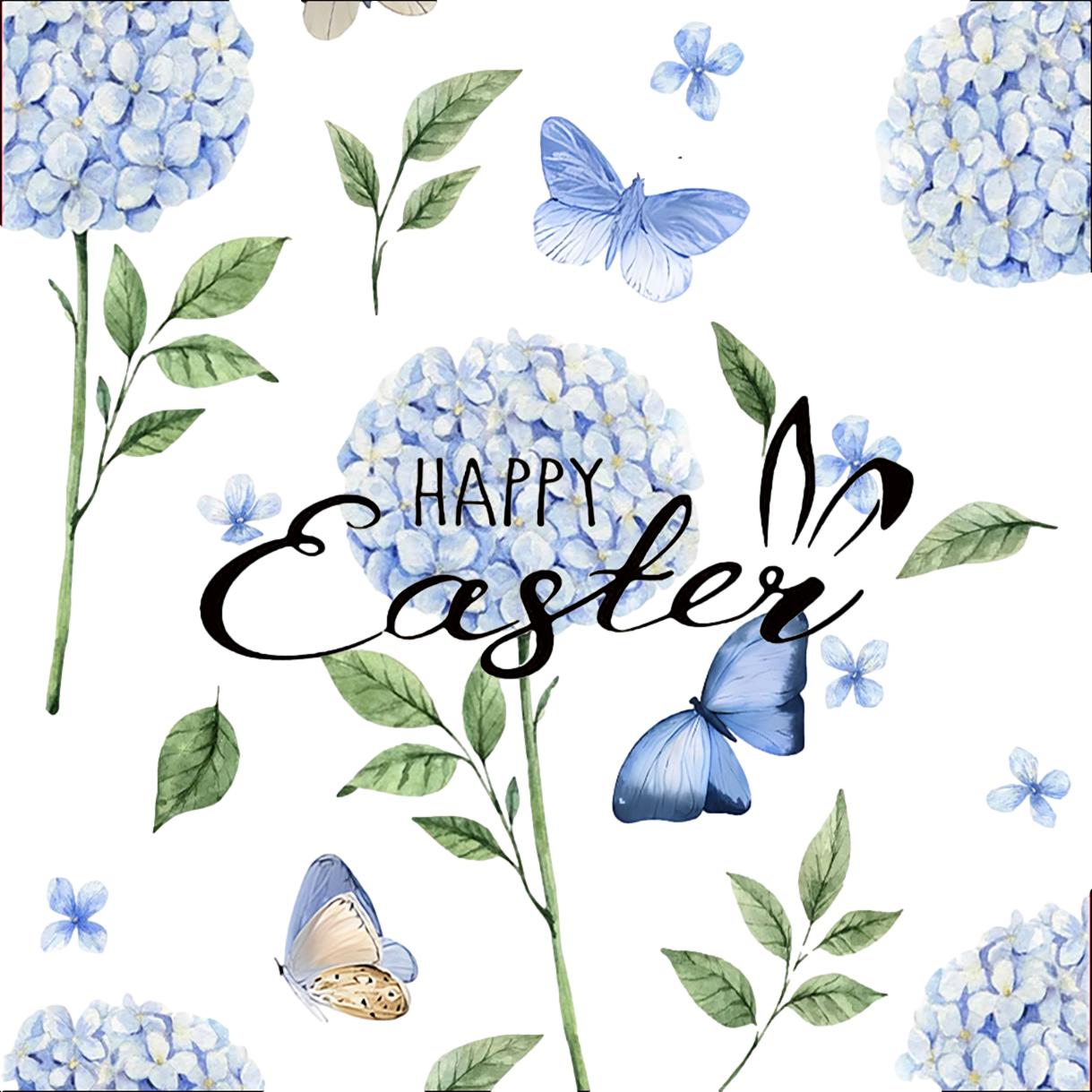 Blue Butterfly Napkin - Seasonal Decor