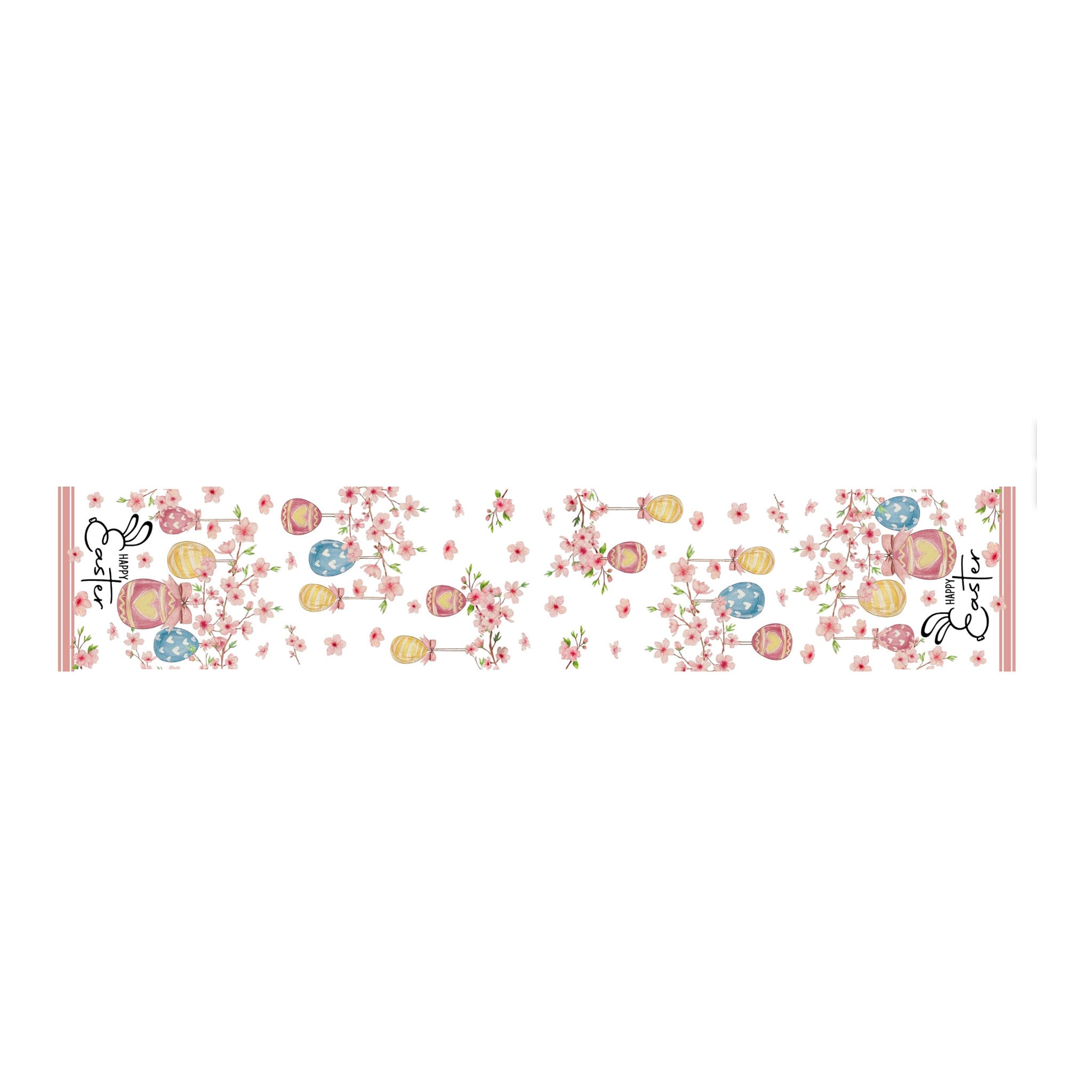 Happy Easter Blossom Table Runner - Seasonal Decor