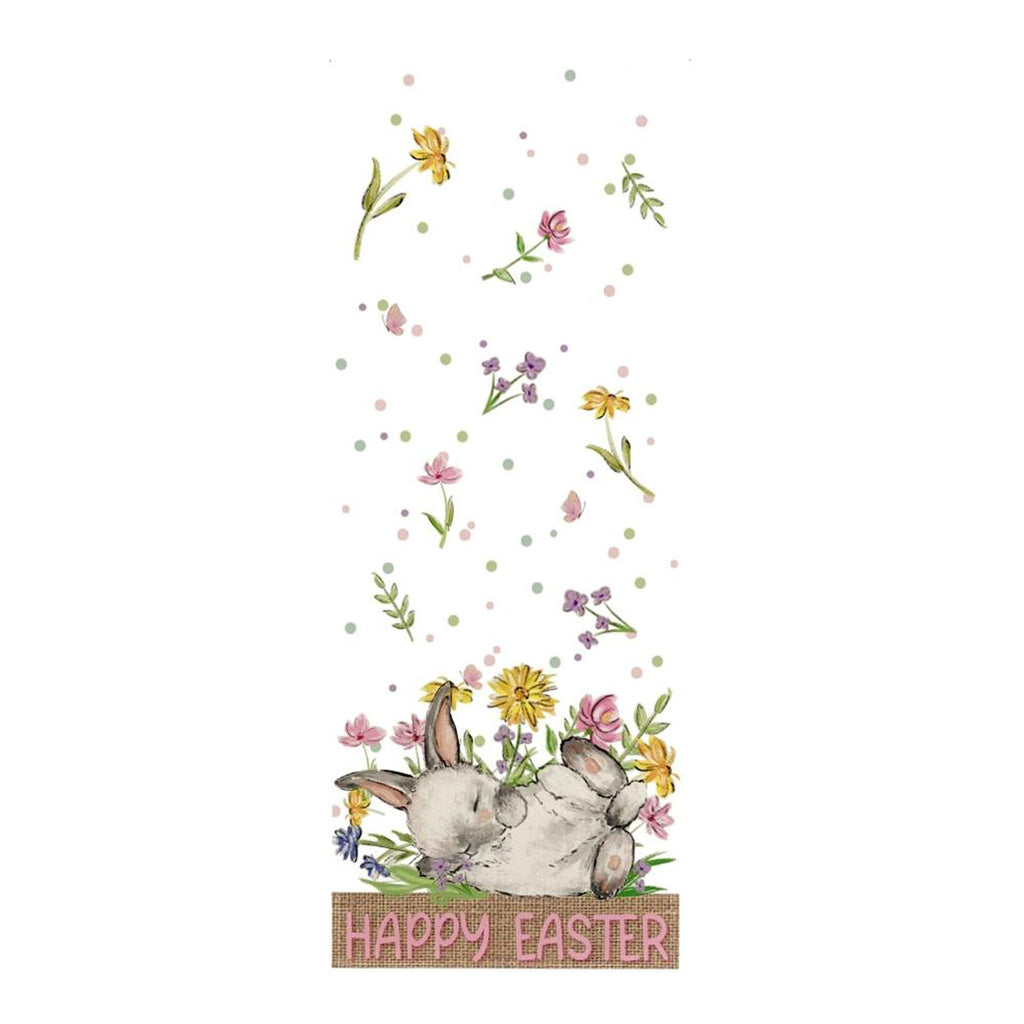 Grey Easter Bunny Table Runner - Seasonal Decor