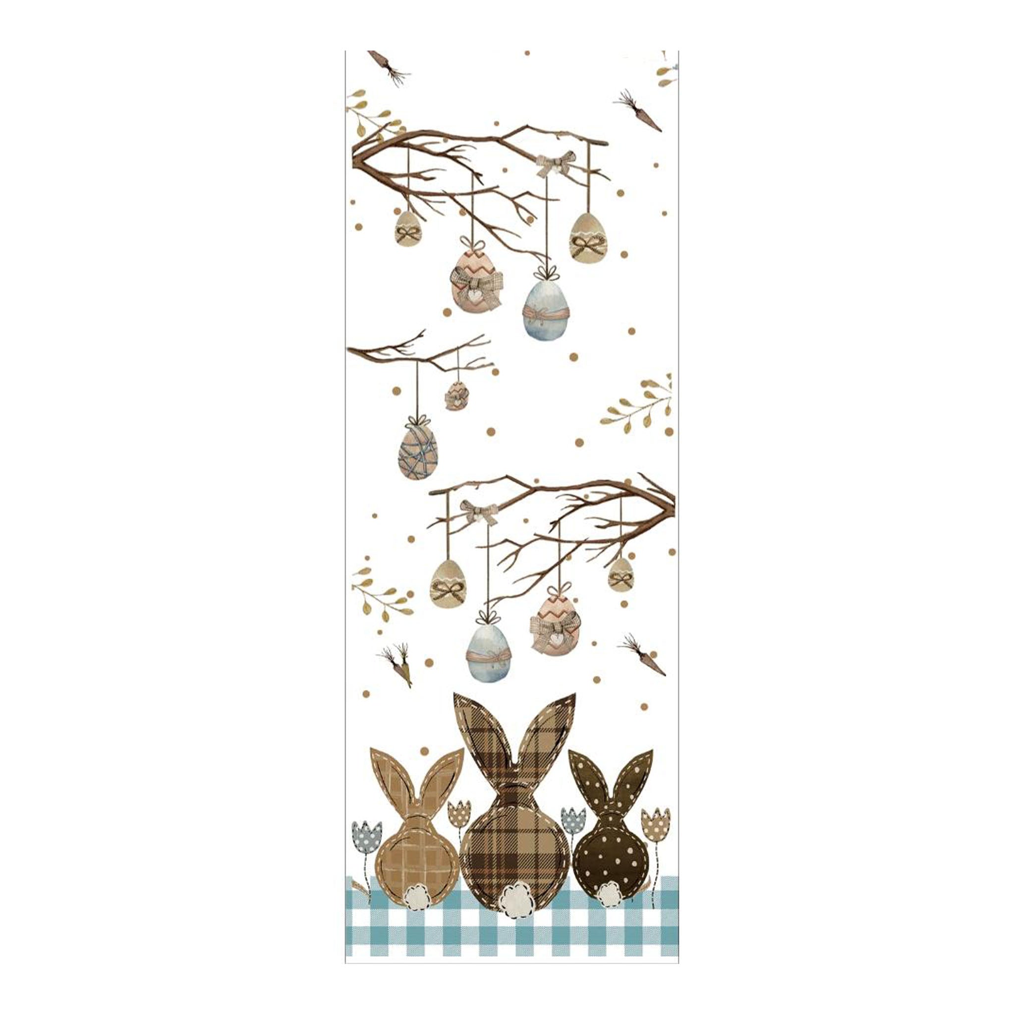 Natural Bunny Table Runner - Seasonal Decor