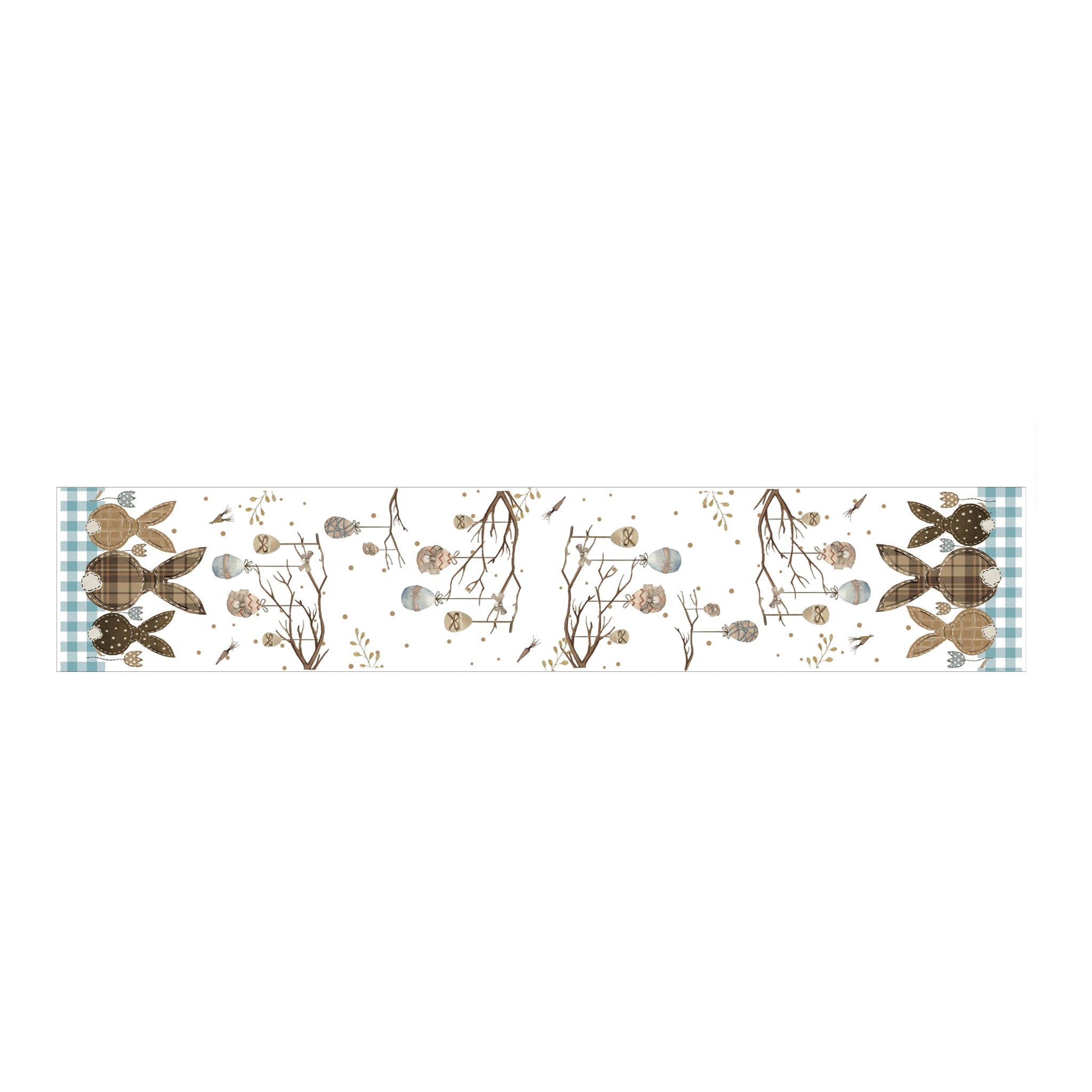 Natural Bunny Table Runner - Seasonal Decor