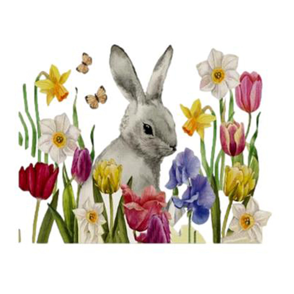 Floral Bunny Table Runner - Seasonal Decor