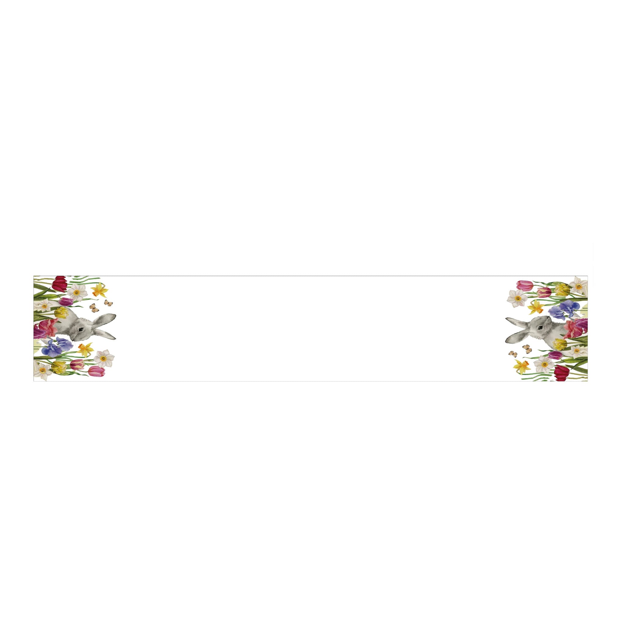Floral Bunny Table Runner - Seasonal Decor
