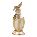 19cm Luxe Pastel Striped Egg - Seasonal Decor