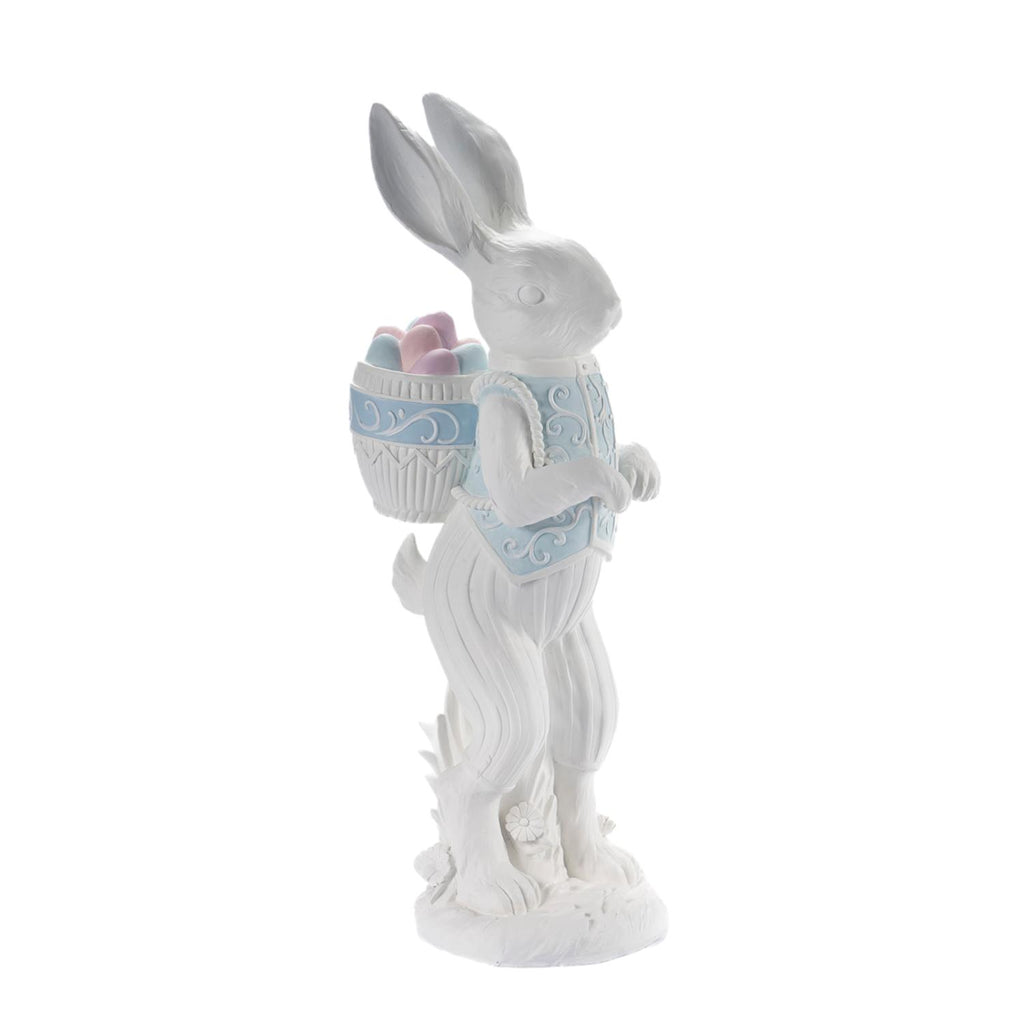 63cm White Standing Rabbit - Seasonal Decor