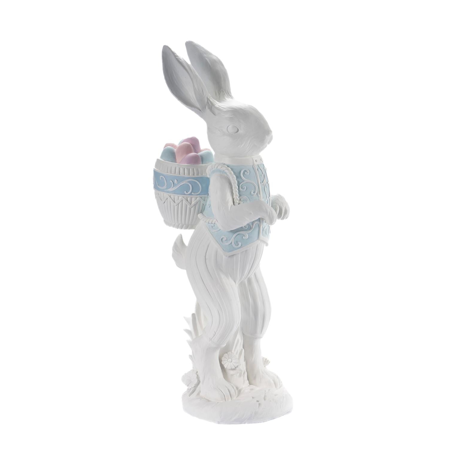 63cm White Standing Rabbit - Seasonal Decor