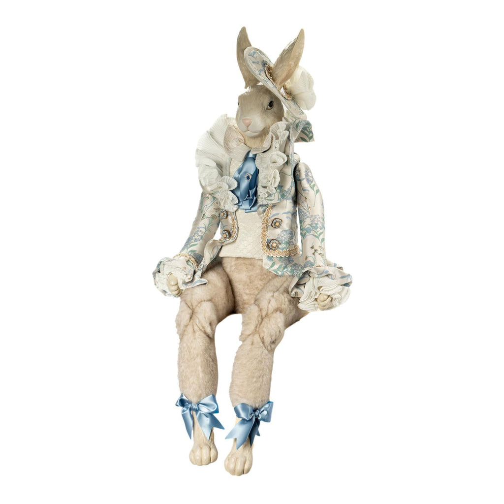 Rabbit Sitting Jasper Blue - Seasonal Decor
