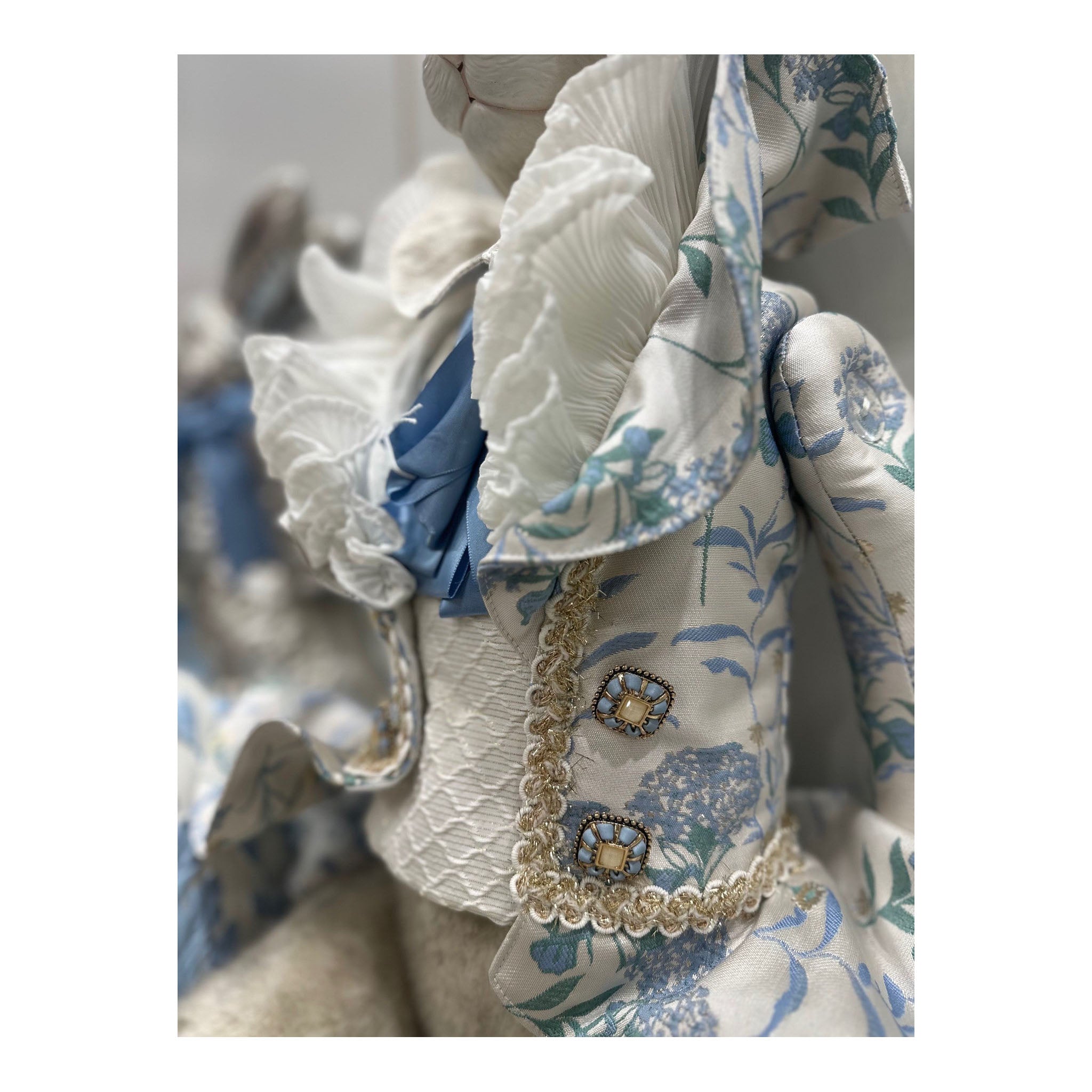 Rabbit Sitting Jasper Blue - Seasonal Decor