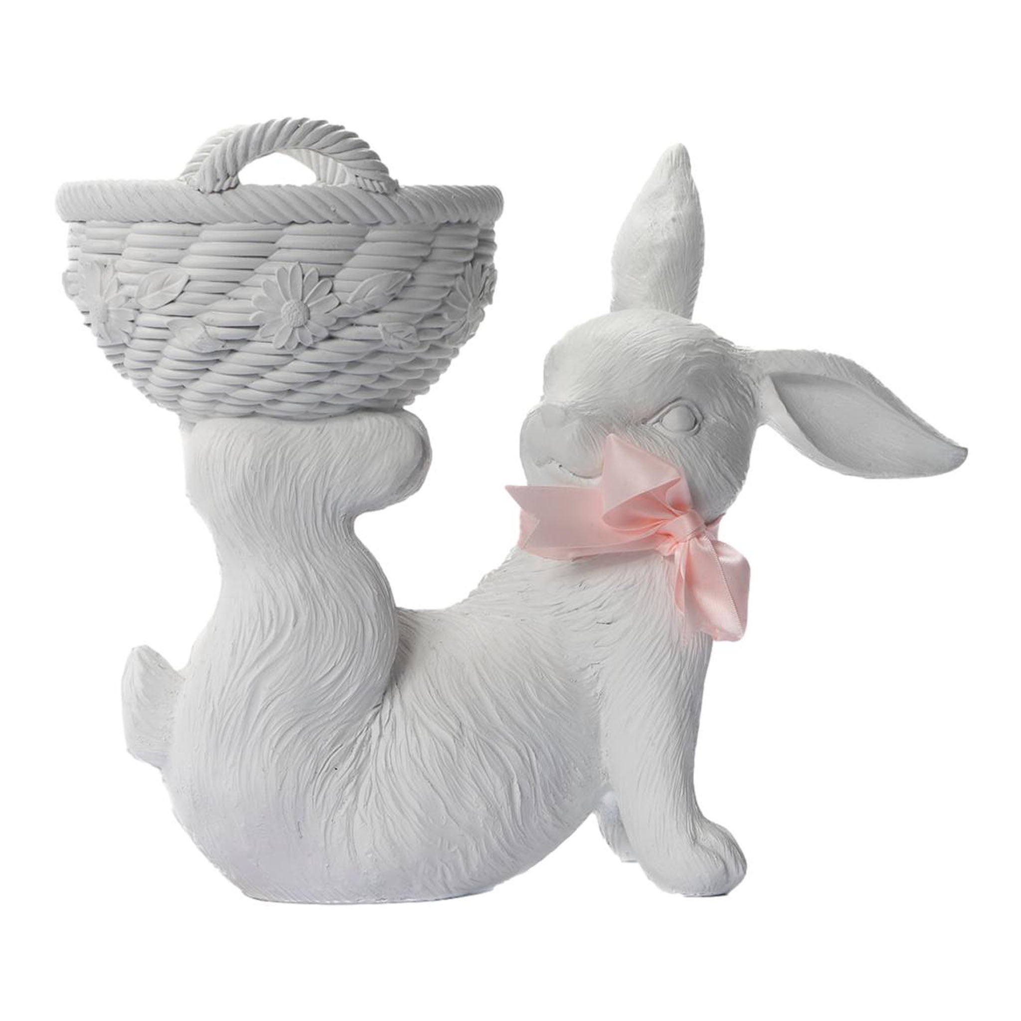 White Bunny Planter - Seasonal Decor