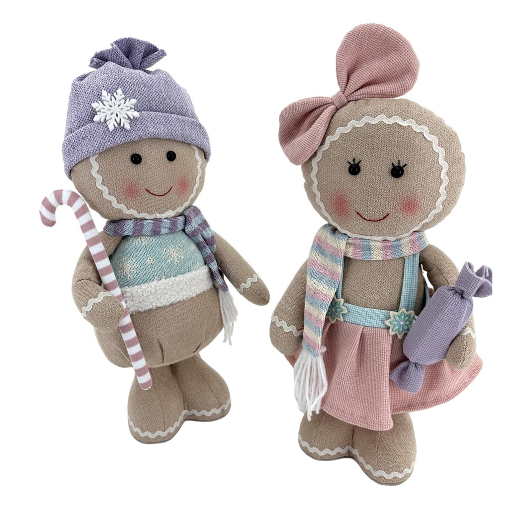 43cm Pastel G/Bread Boy Standing - Seasonal Decor