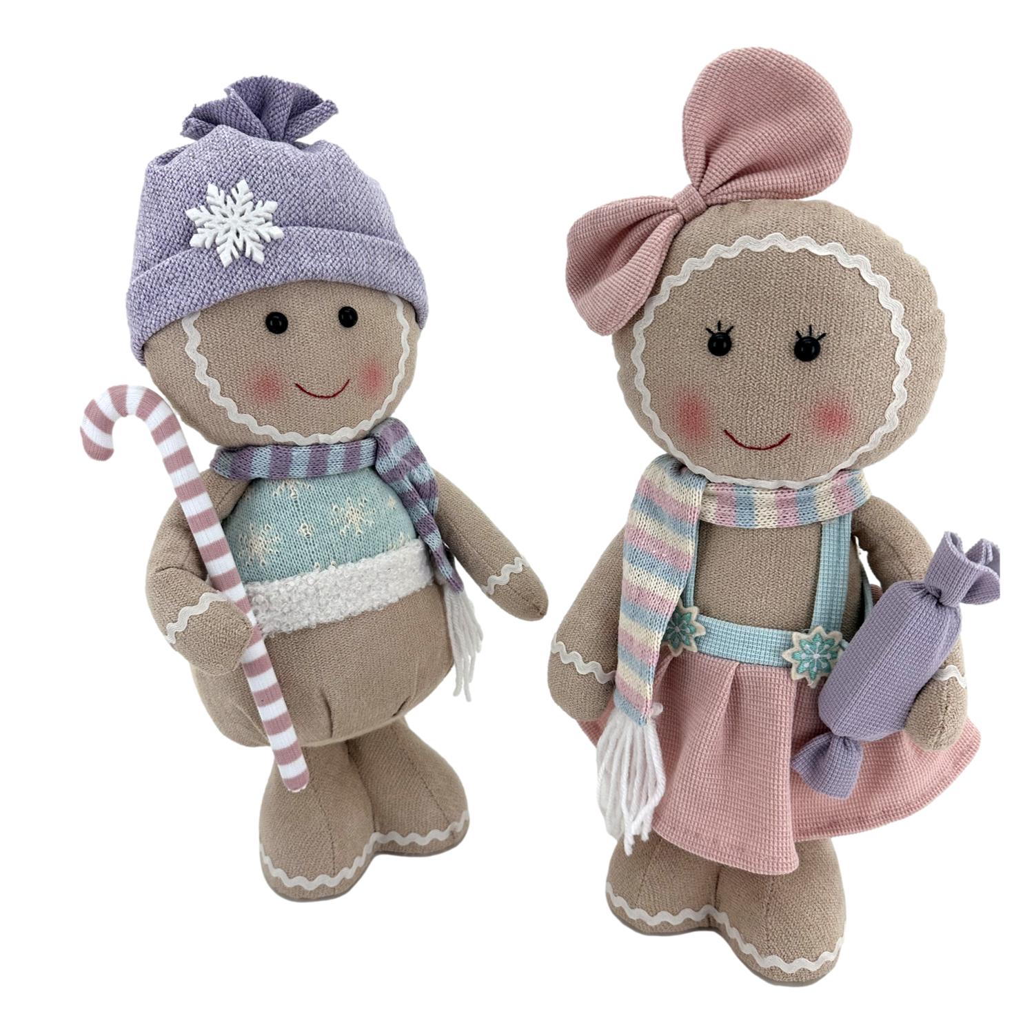 43cm Pastel G/Bread Boy Standing - Seasonal Decor