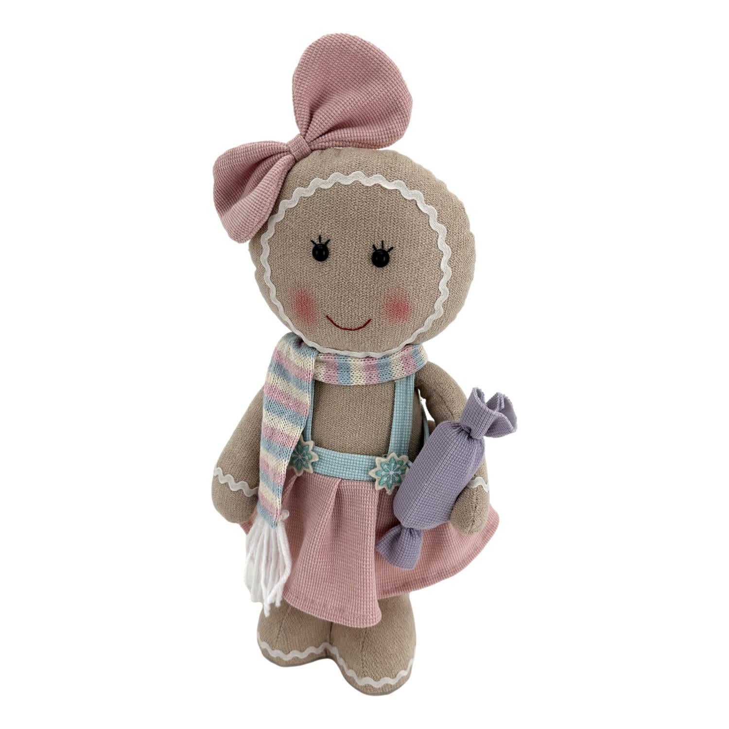 43cm Pastel G/Bread Girl Standing - Seasonal Decor