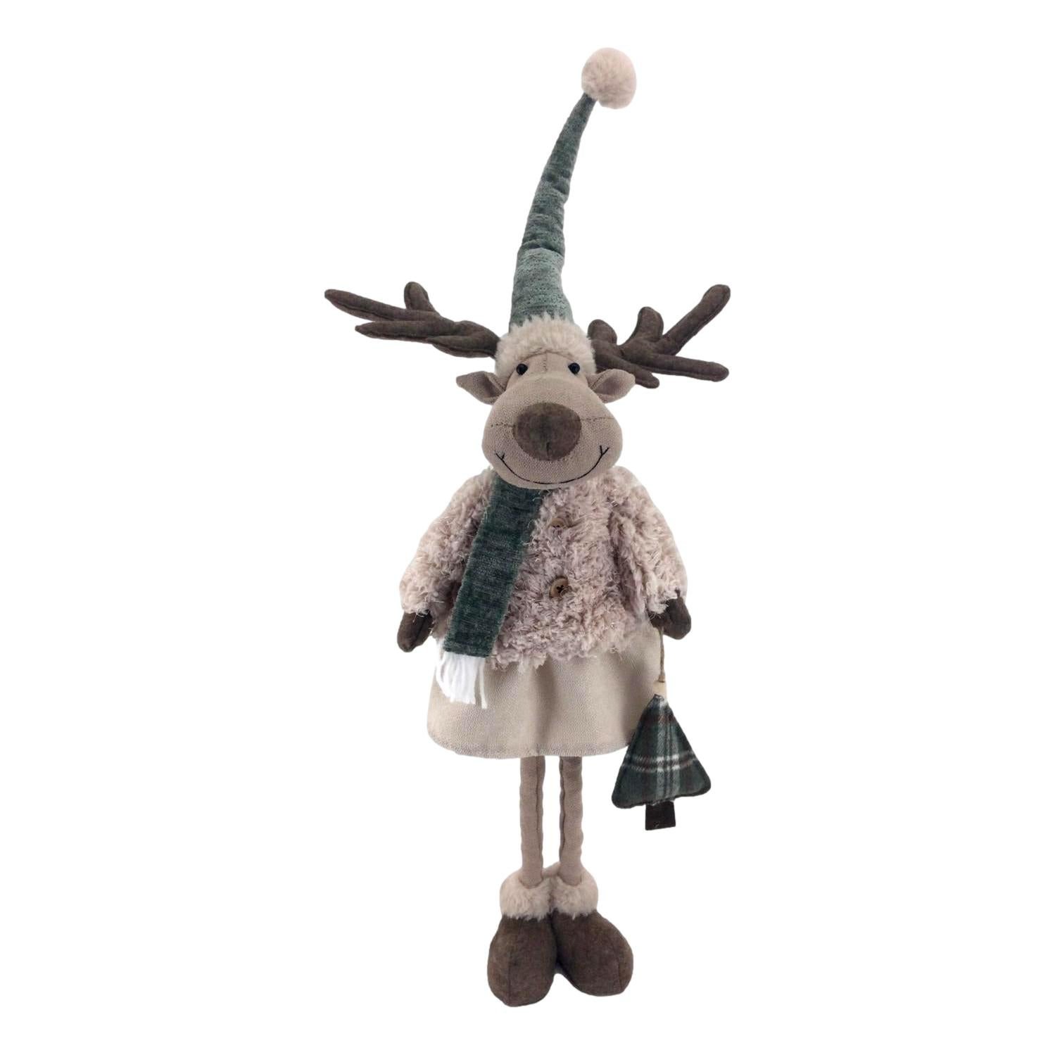 82cm Girl Standing Moose - Seasonal Decor