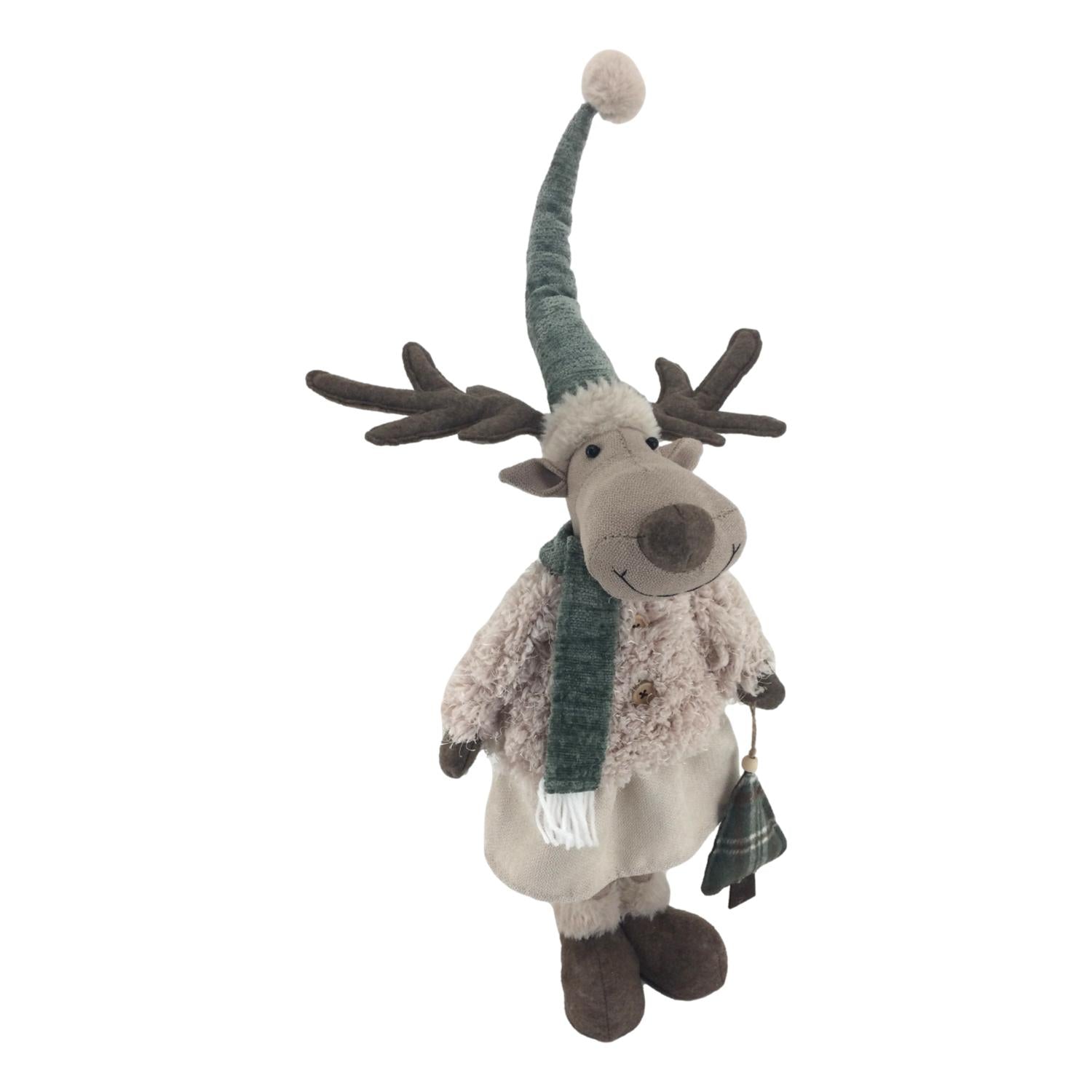 82cm Girl Standing Moose - Seasonal Decor