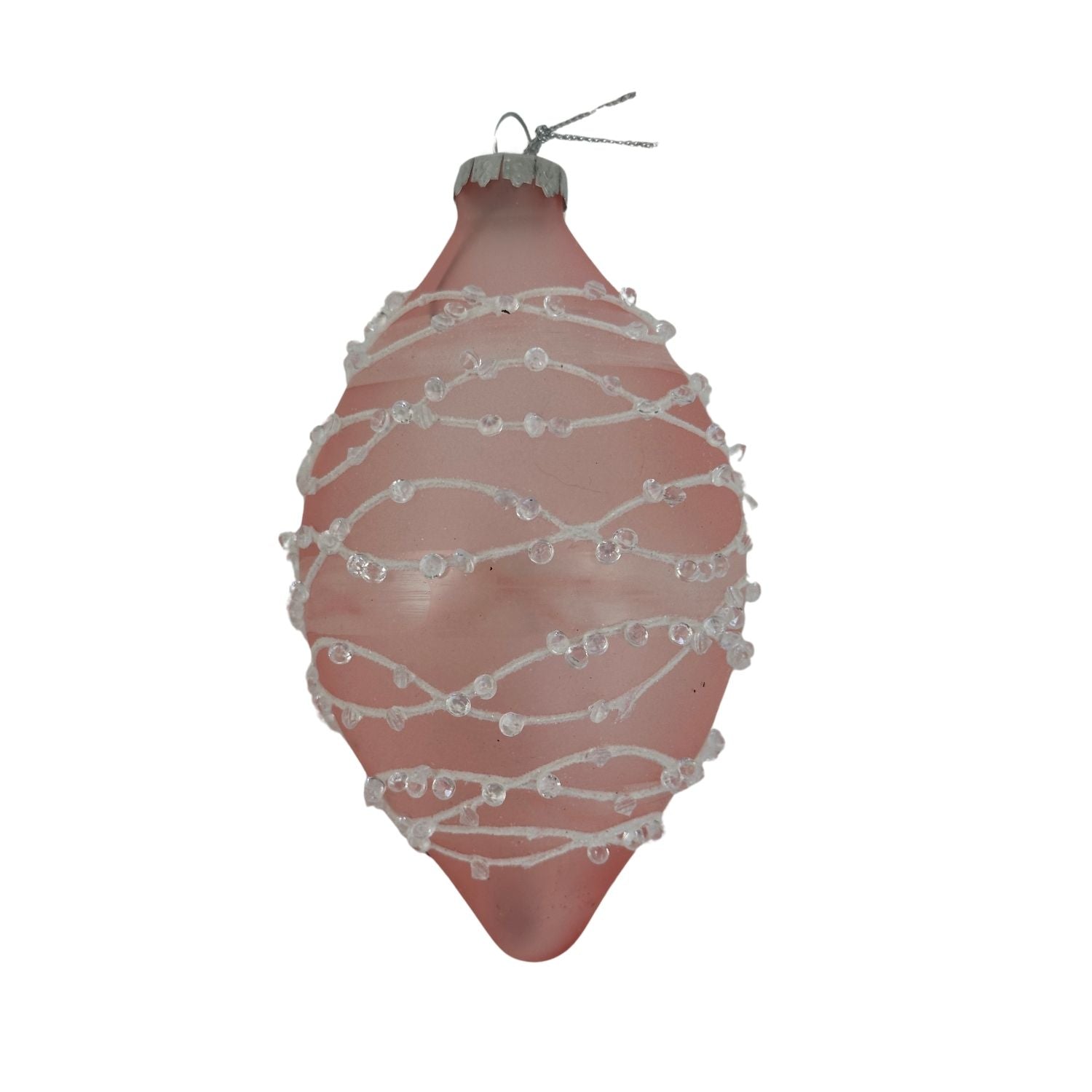 Pink Silv Long Drop Hanging - Seasonal Decor