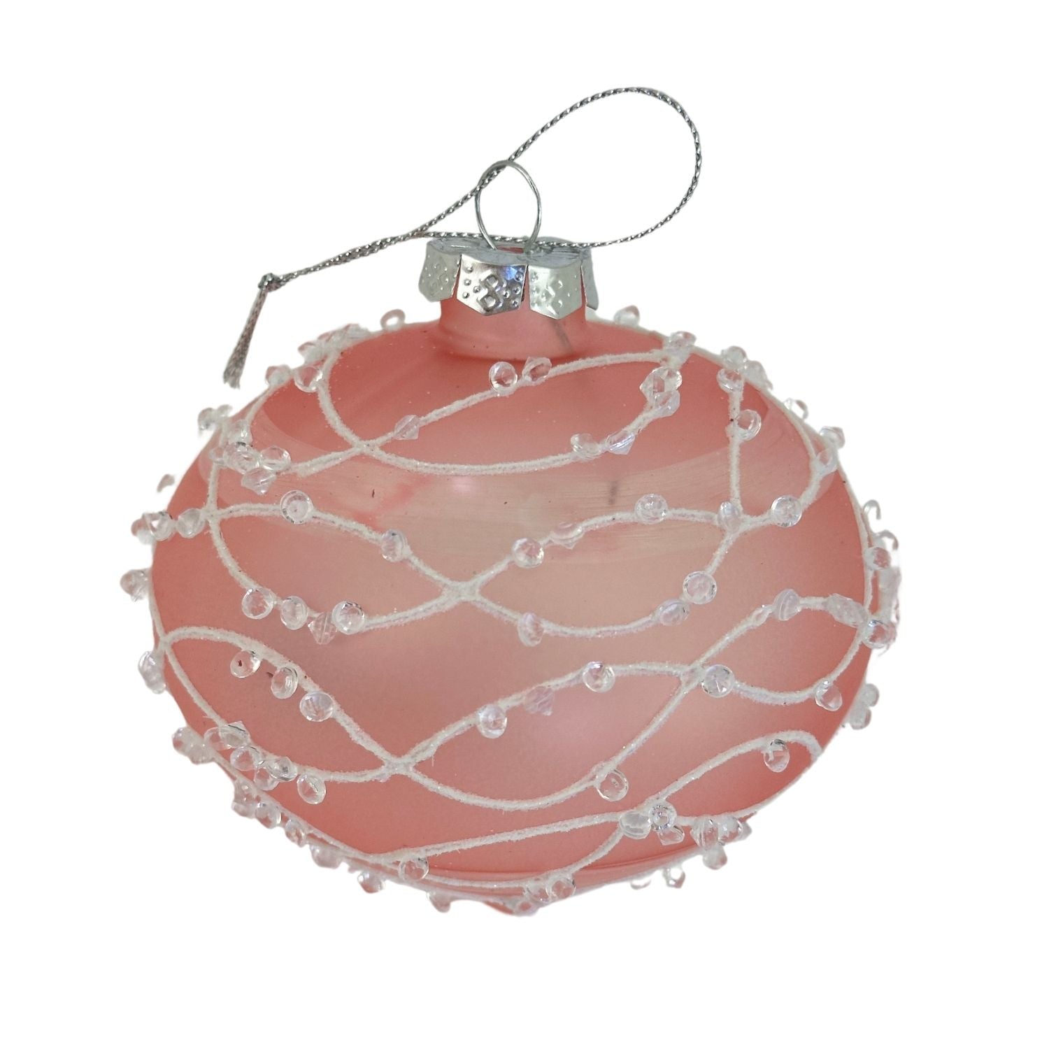 Pink Silv Drop Hanging - Seasonal Decor