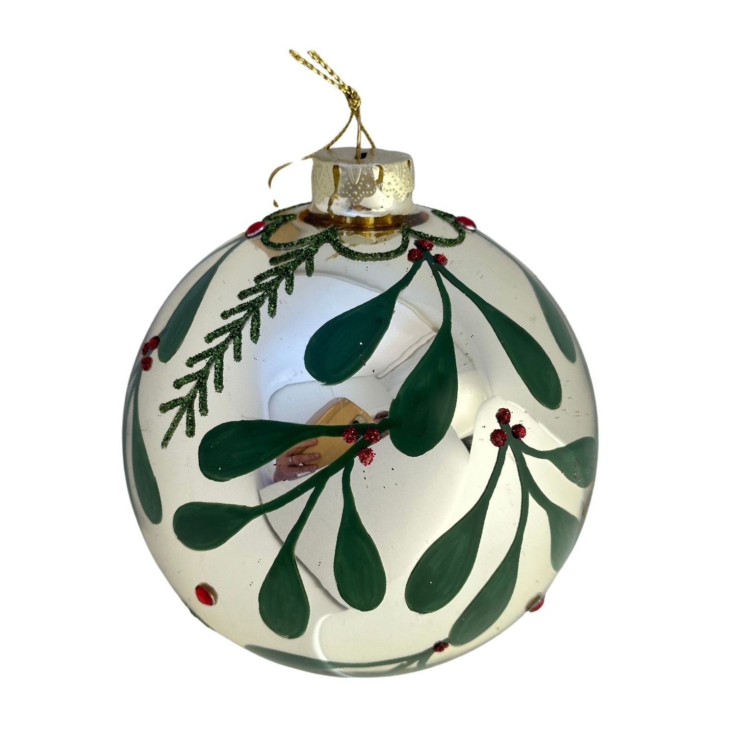 Green Leaf Ball Hanging - Seasonal Decor