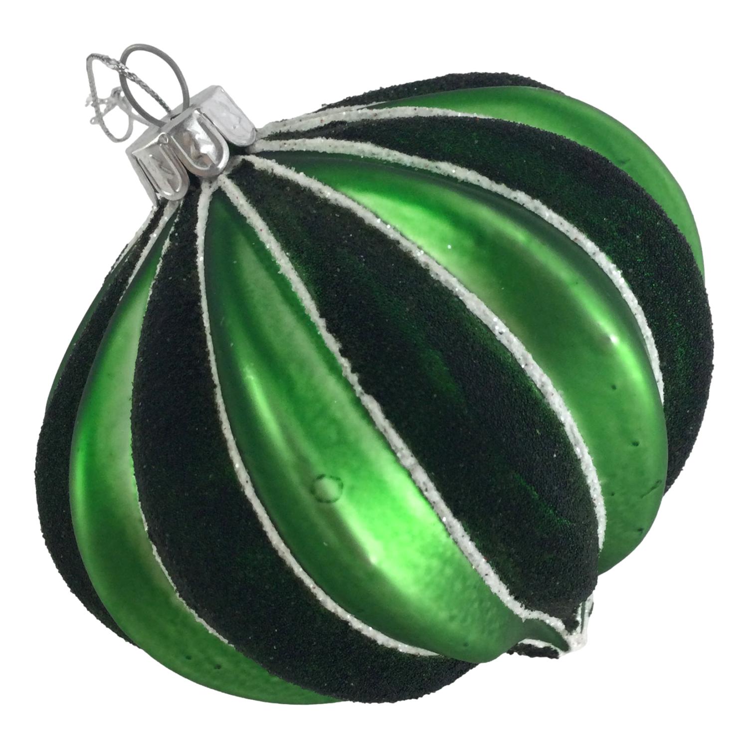 Green Striped Drop Hanging - Seasonal Decor