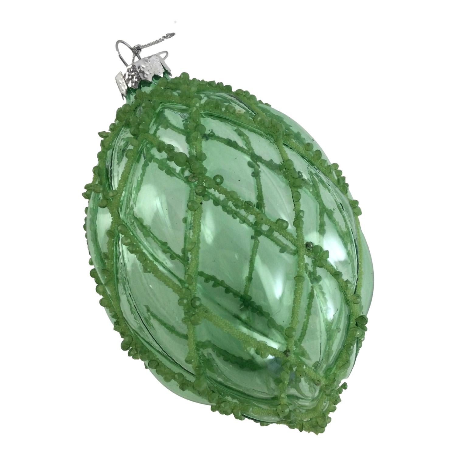 Green Honeycombe Long Drop Hanging - Seasonal Decor