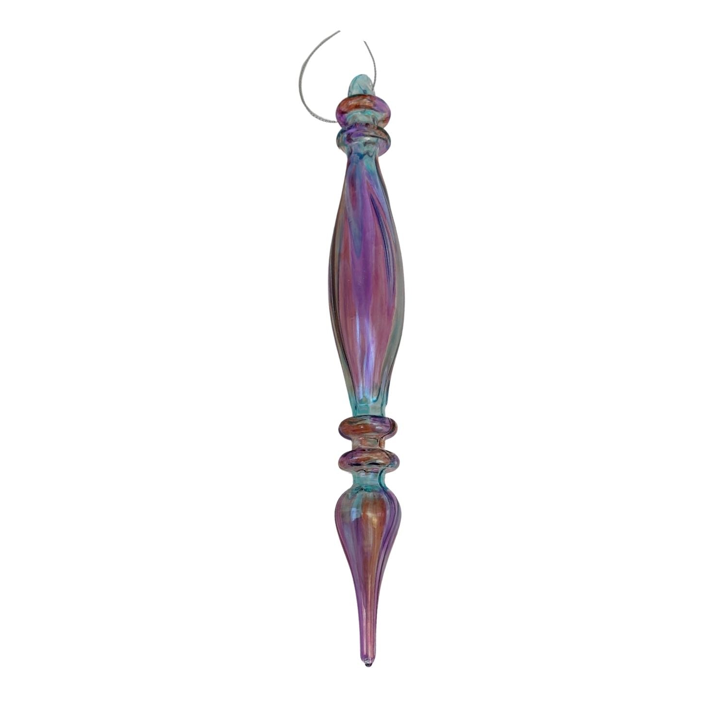 23.5cm Glass Finial - Seasonal Decor