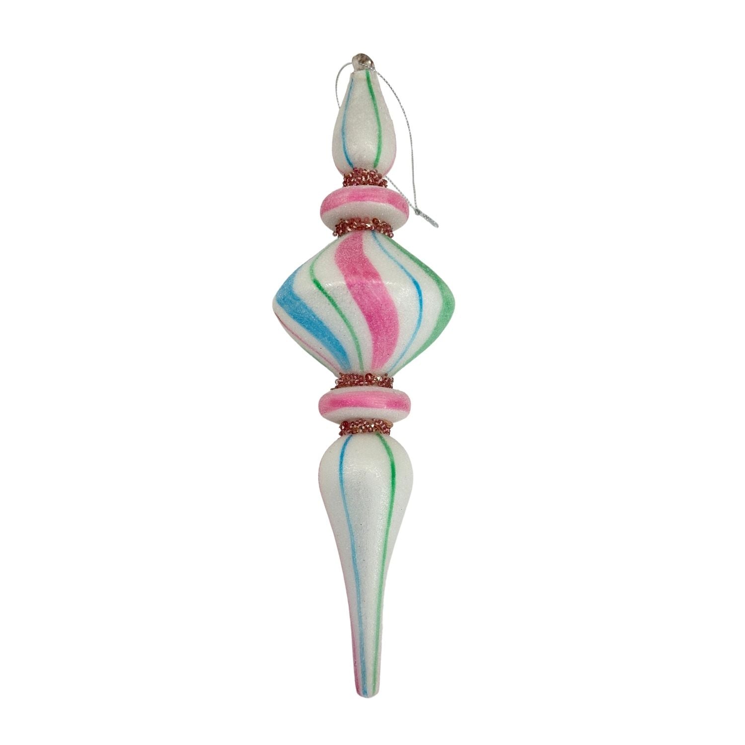 26cm Candy Round Finial Hanging - Seasonal Decor