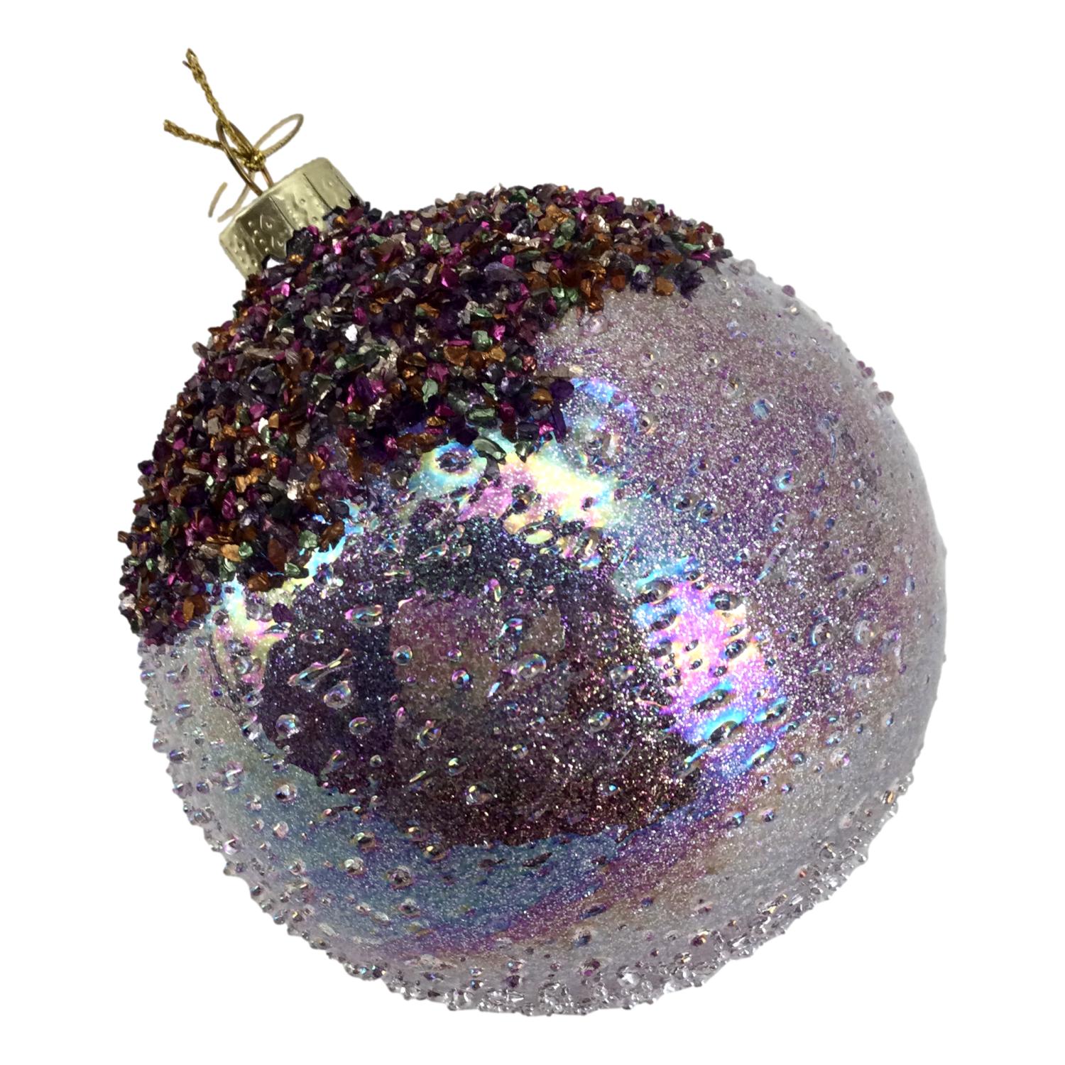Purple Ball Hanging - Seasonal Decor