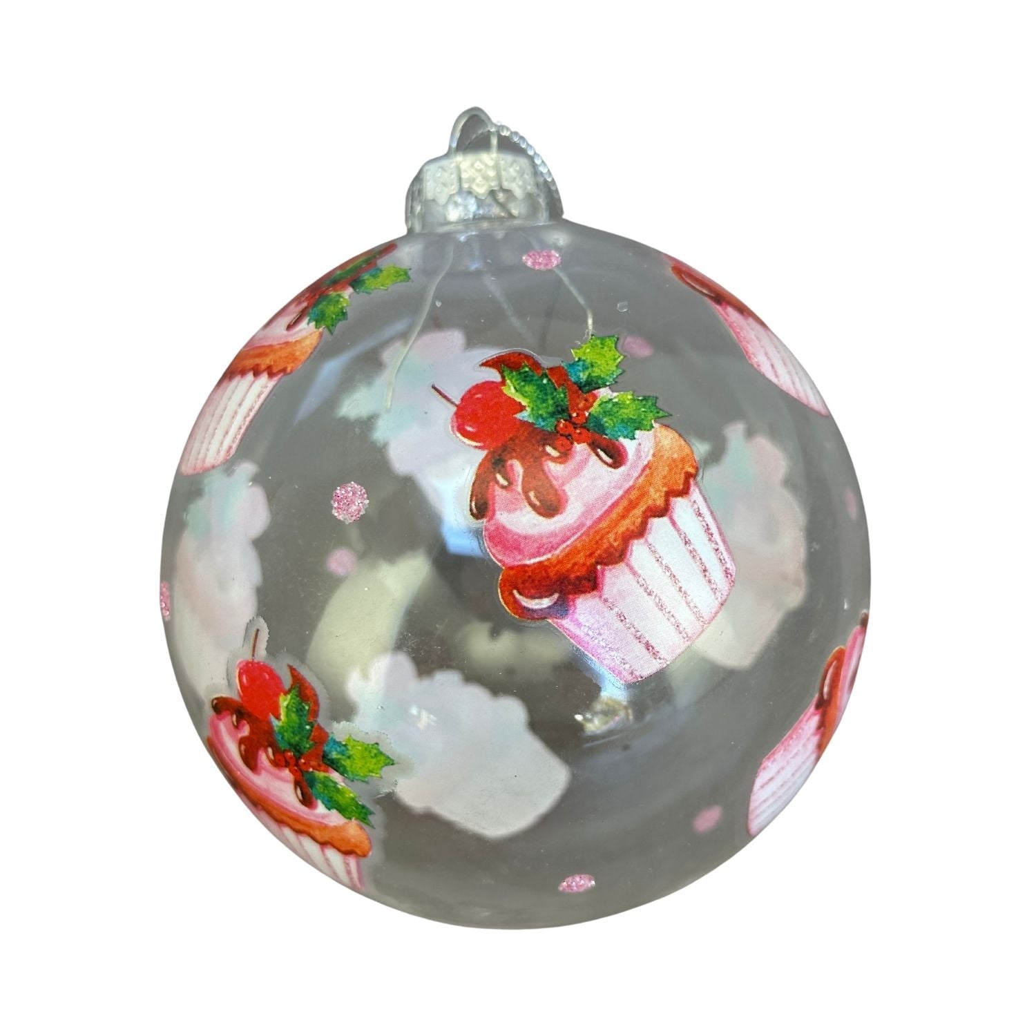 Pink Cupcake Ball Hanging - Seasonal Decor