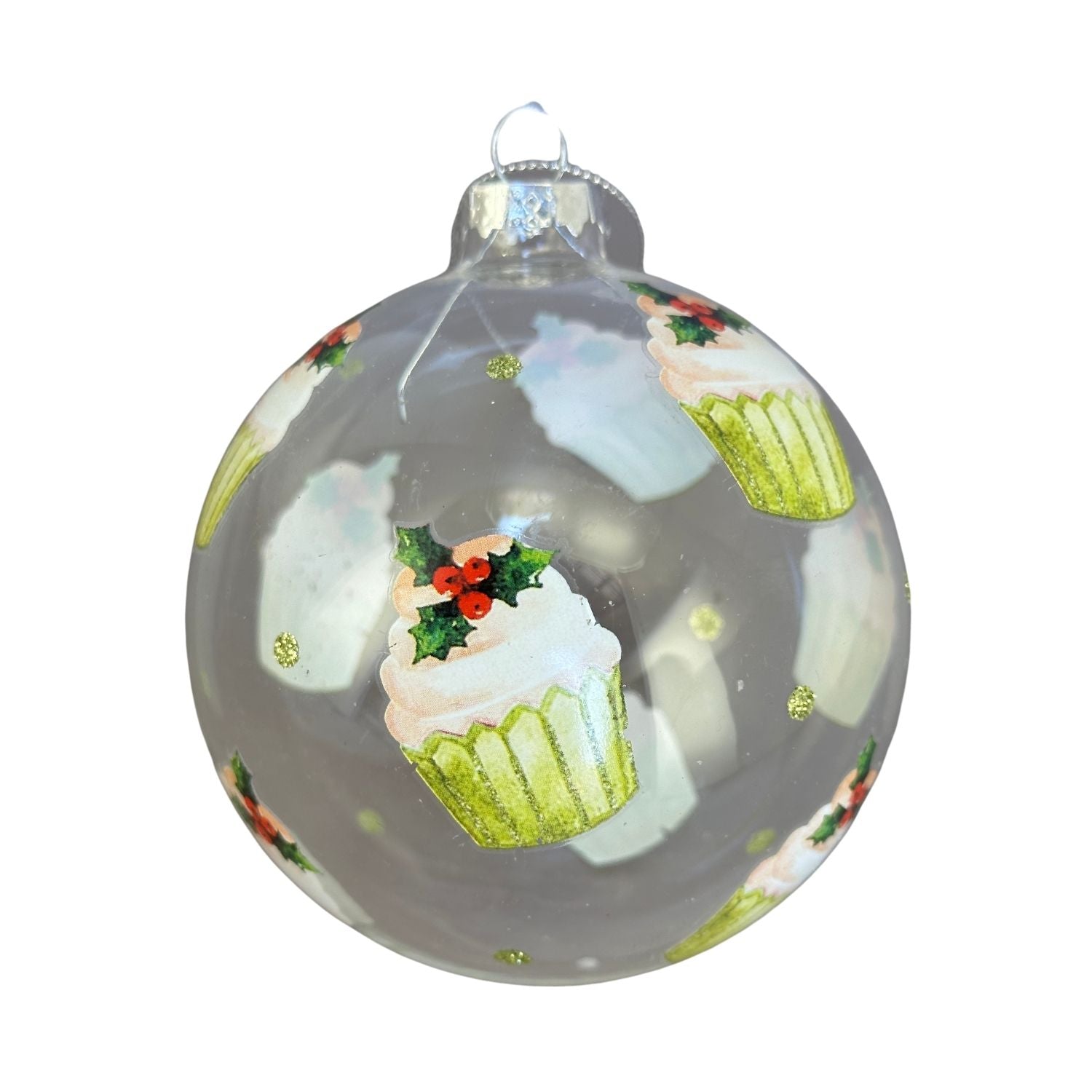 Green Cupcake Ball Hanging - Seasonal Decor