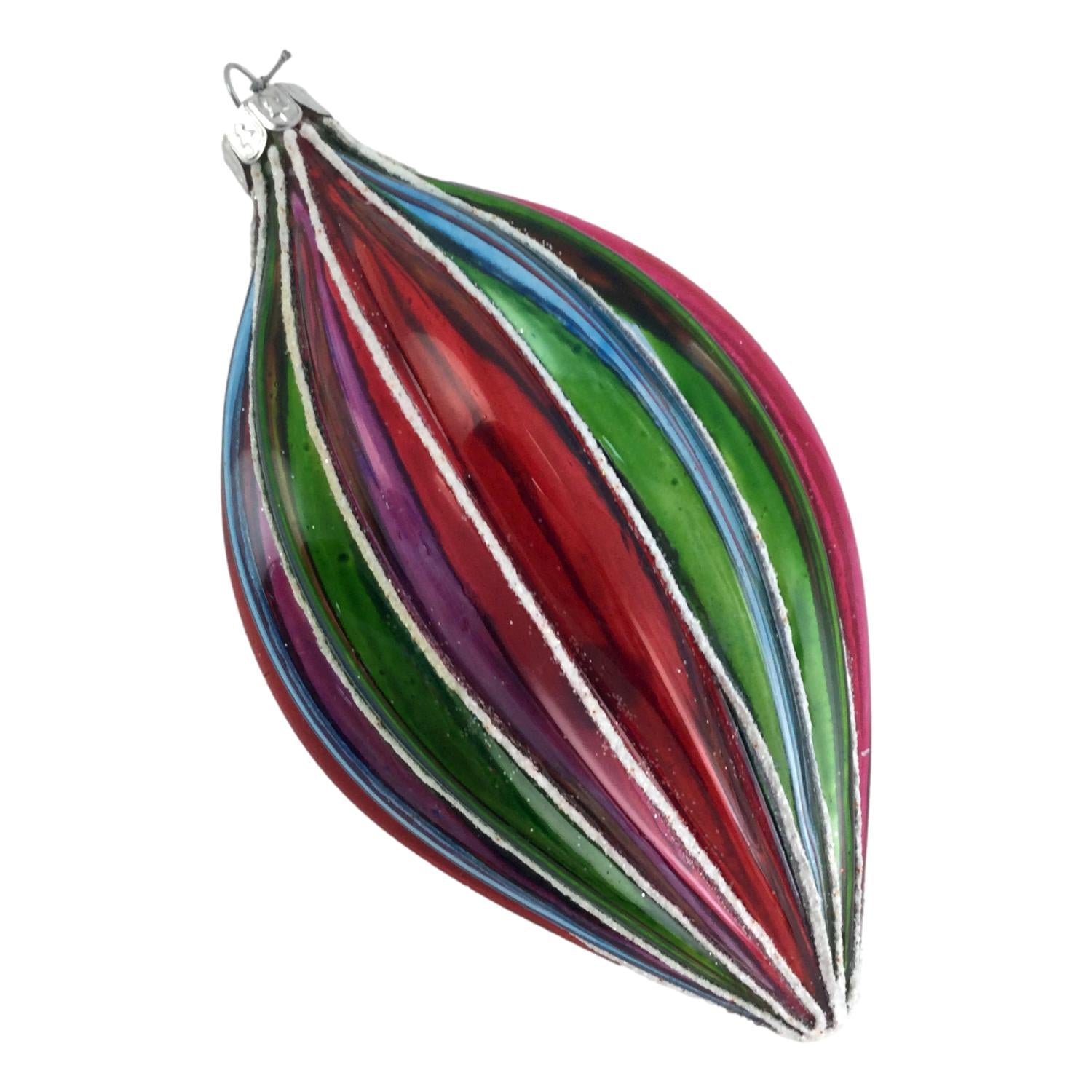 Bright Striped Long Drop Hanging - Seasonal Decor