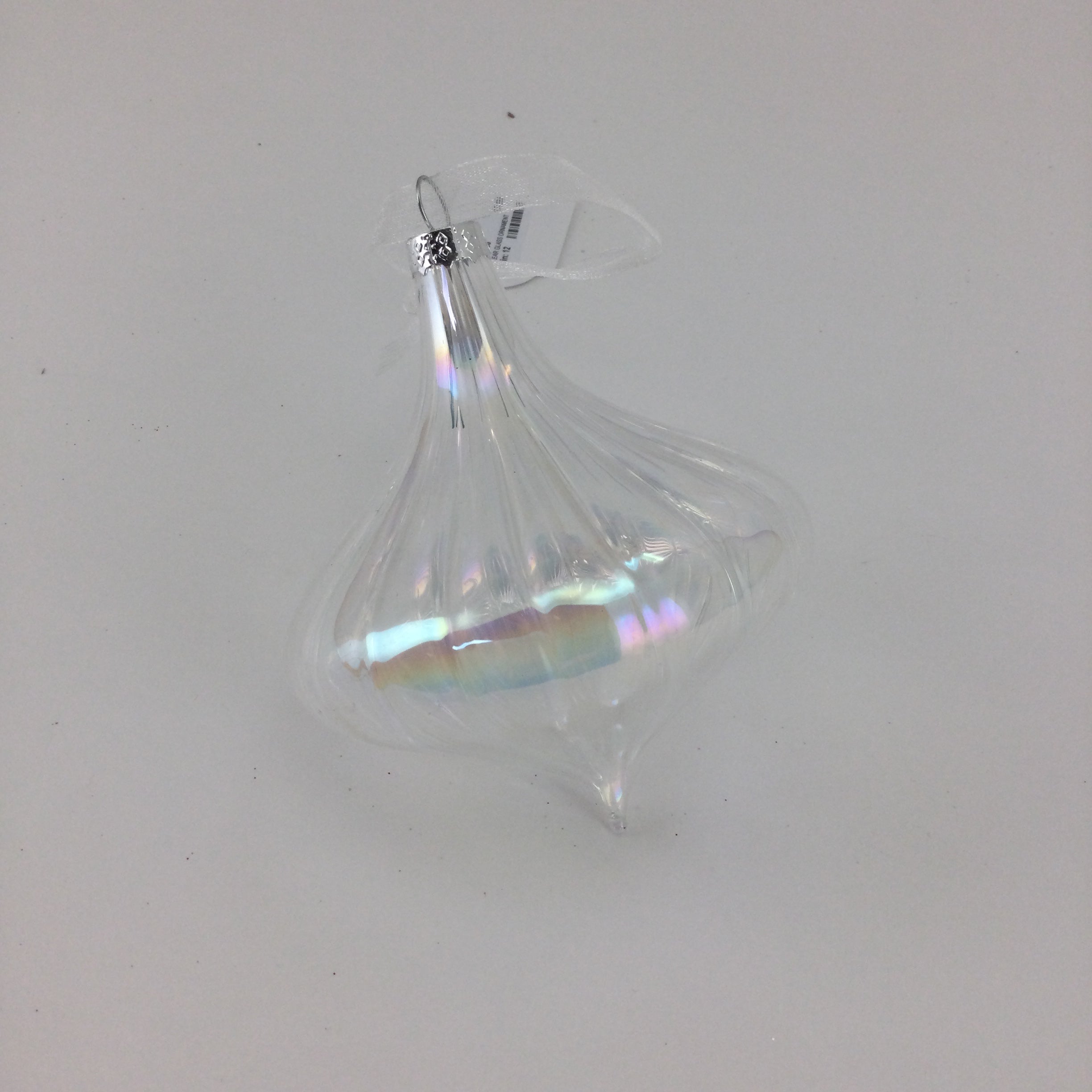 Clear Glass Ornament Hanging - Seasonal Decor