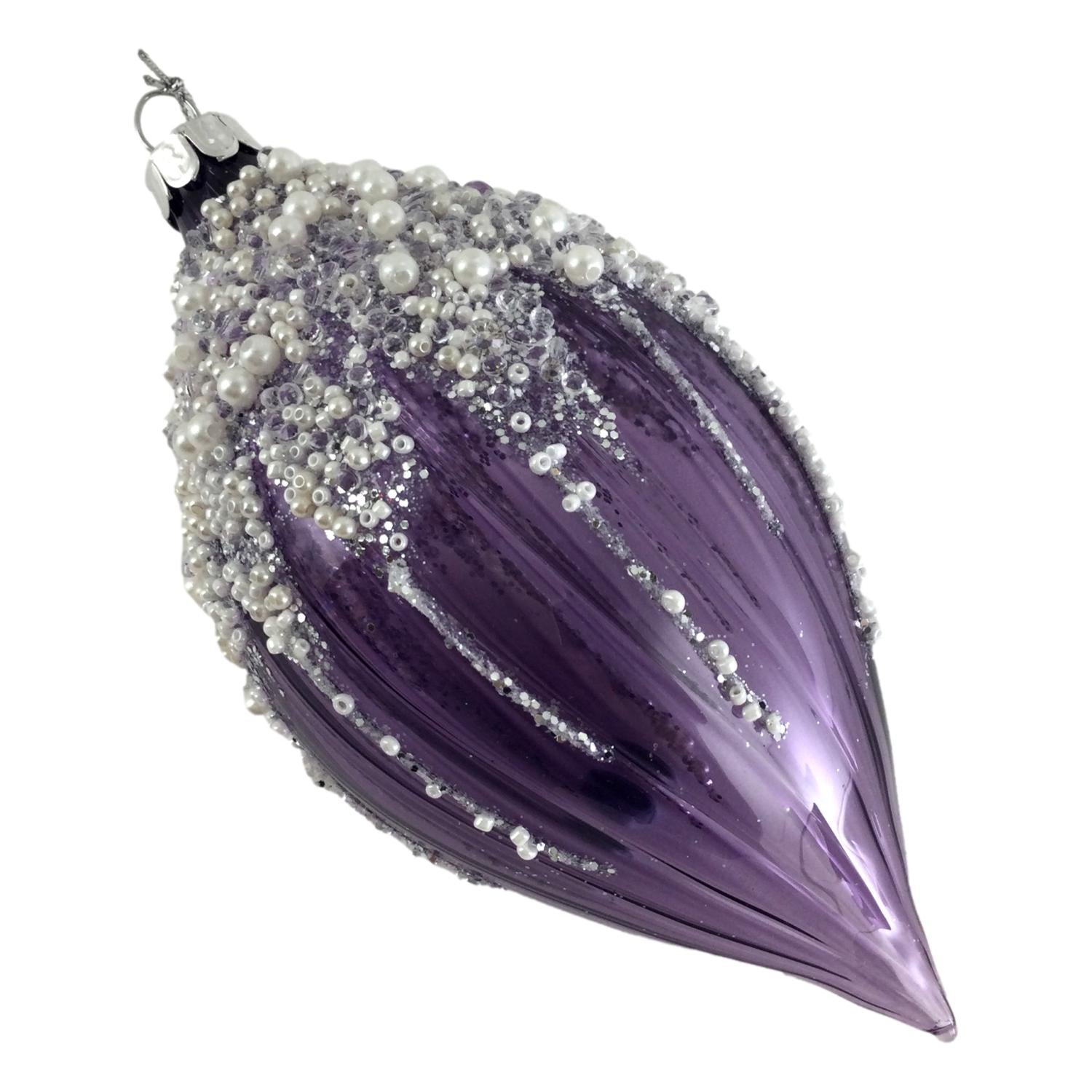 Mauve Long Drop Hanging - Seasonal Decor