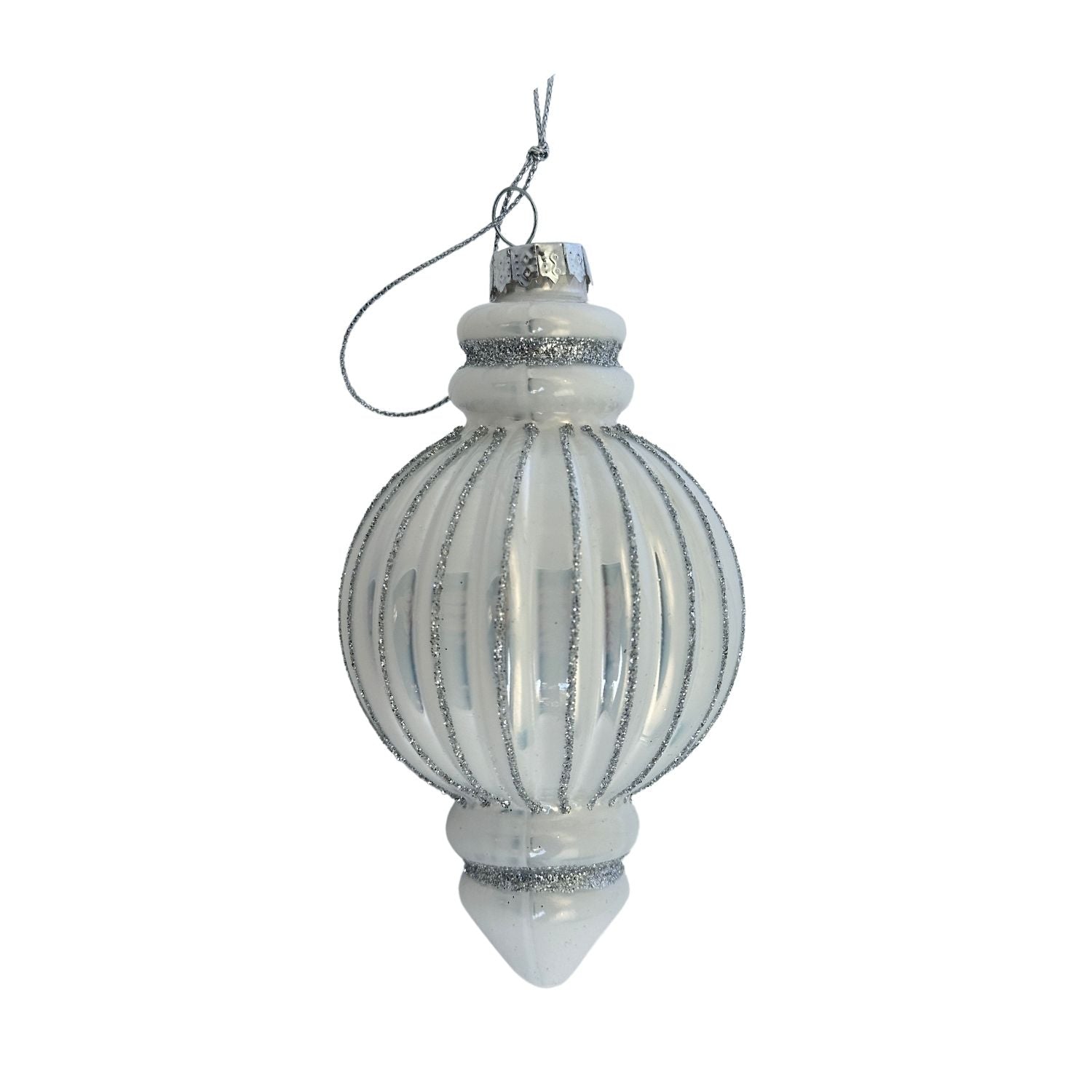 Clear Finial Hanging - Seasonal Decor