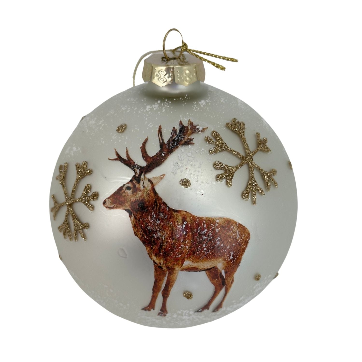 Deer Ball Hanging - Seasonal Decor