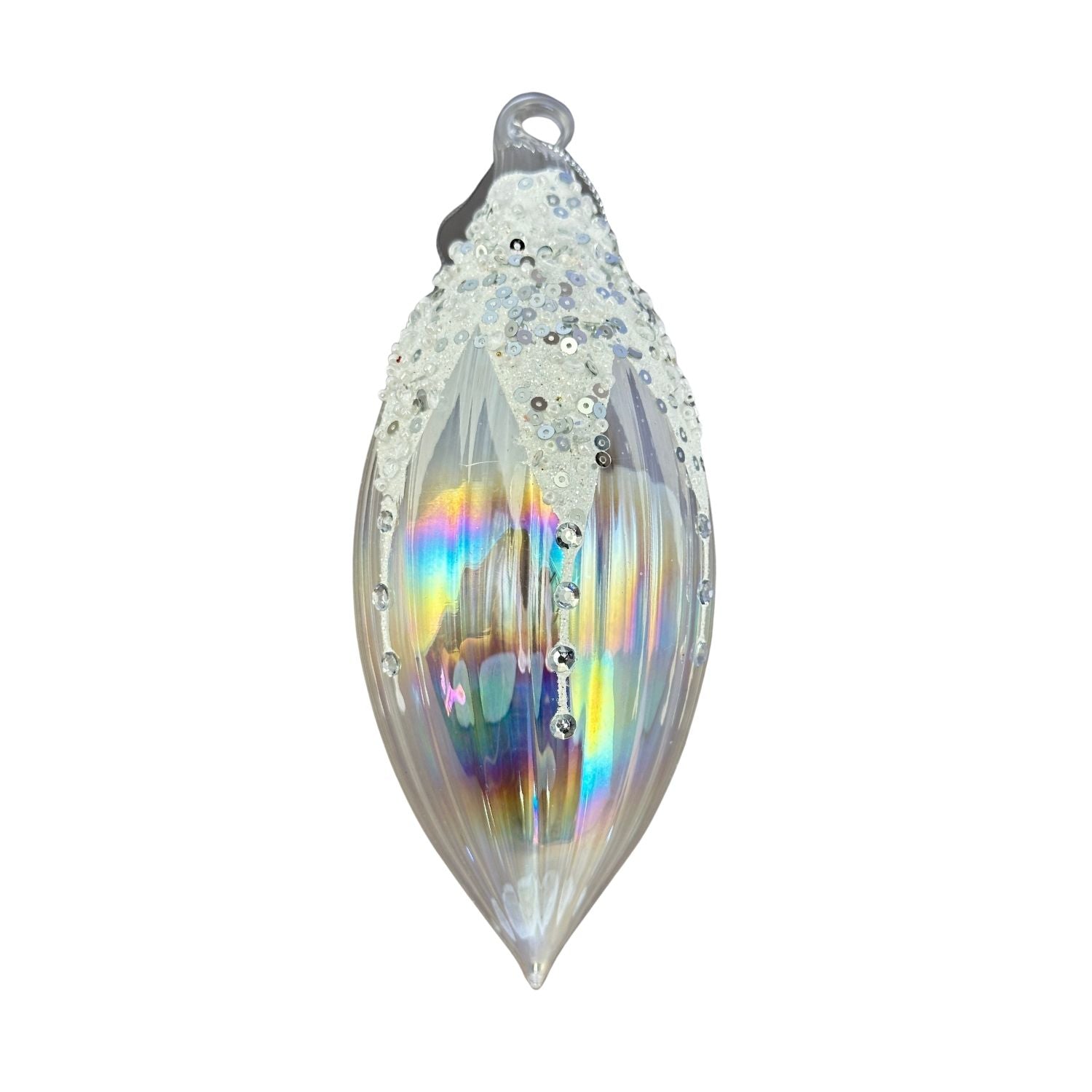 Clear Drip Long Drop Hanging - Seasonal Decor