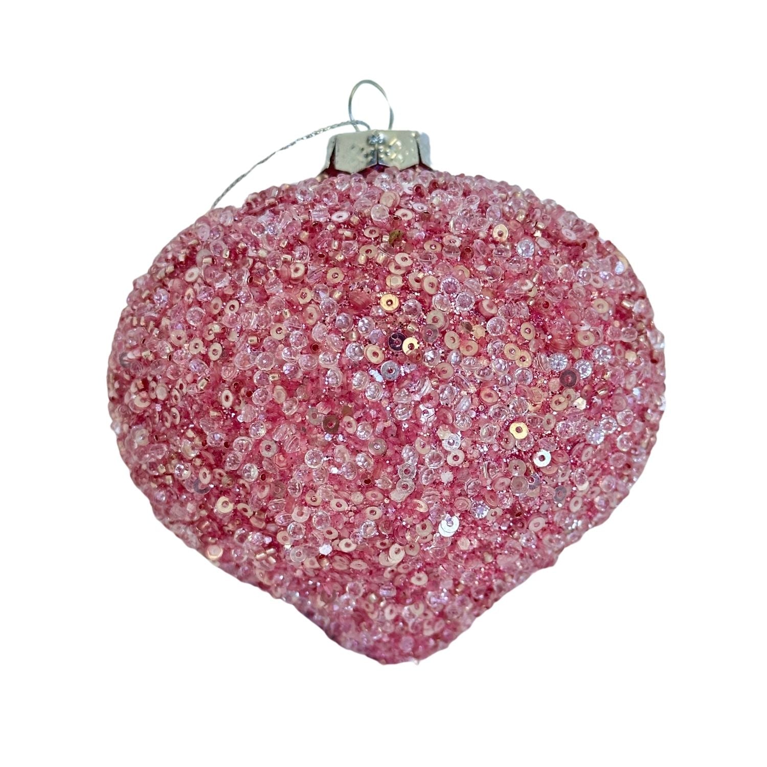 Pink Crystal Drop Hanging - Seasonal Decor