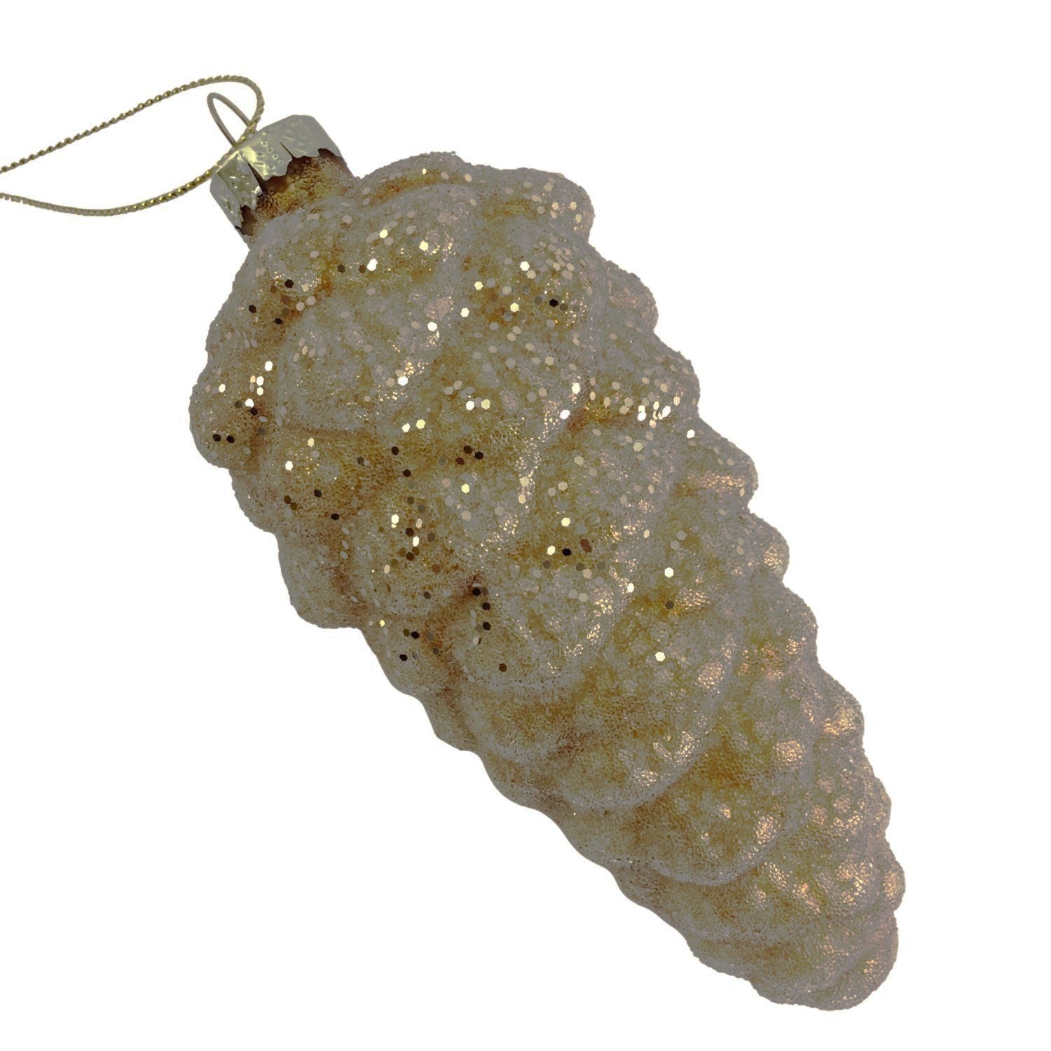 Champagne Glass Pinecone Ornament - Seasonal Decor