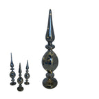 35cm Grey Finial Led Table Top - Seasonal Decor